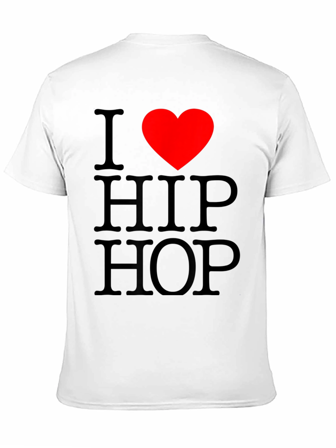 I Love Hip Hop Graphic Black T-Shirt