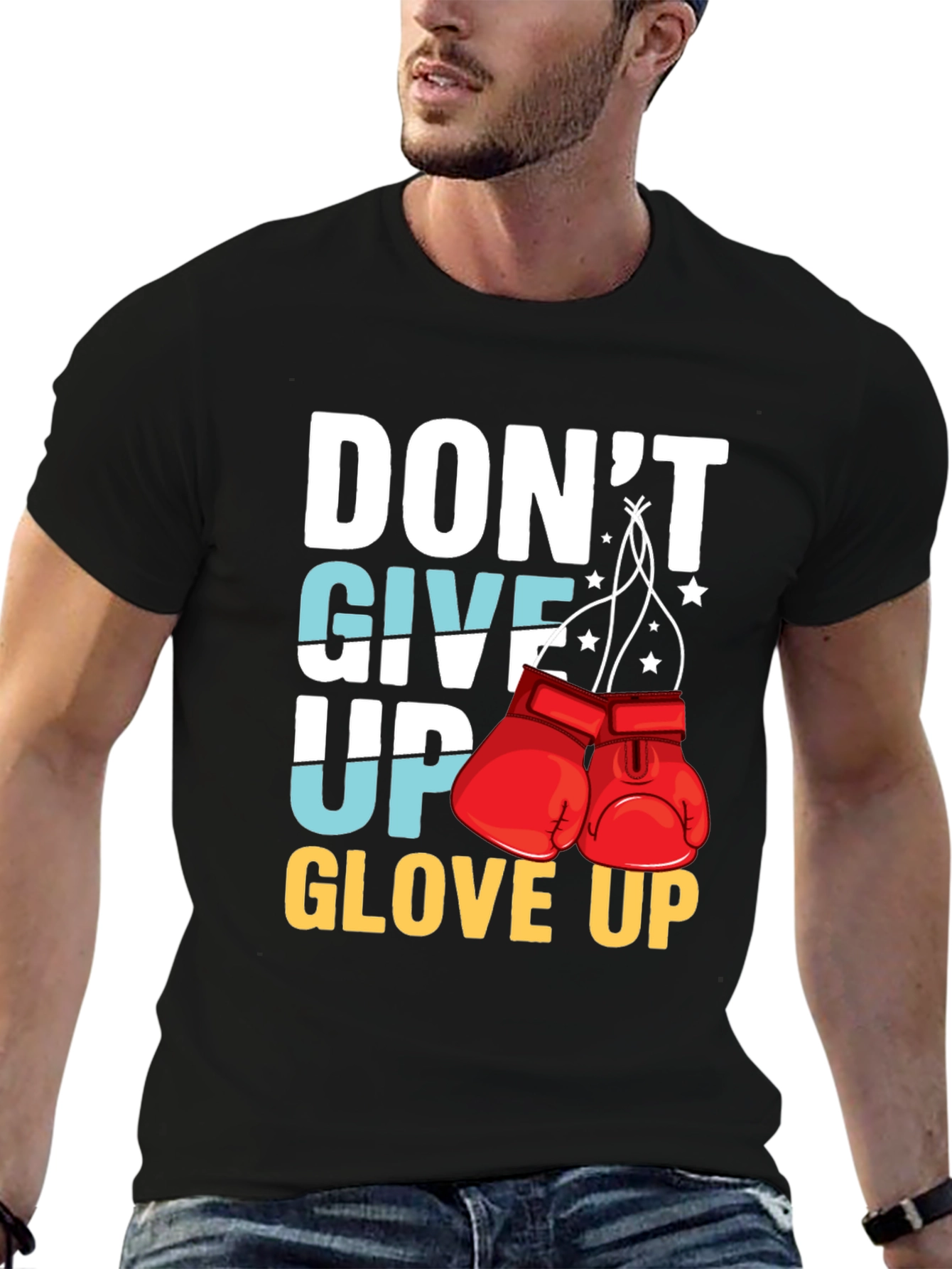 Dont Give Up Glove Up Graphic Tee