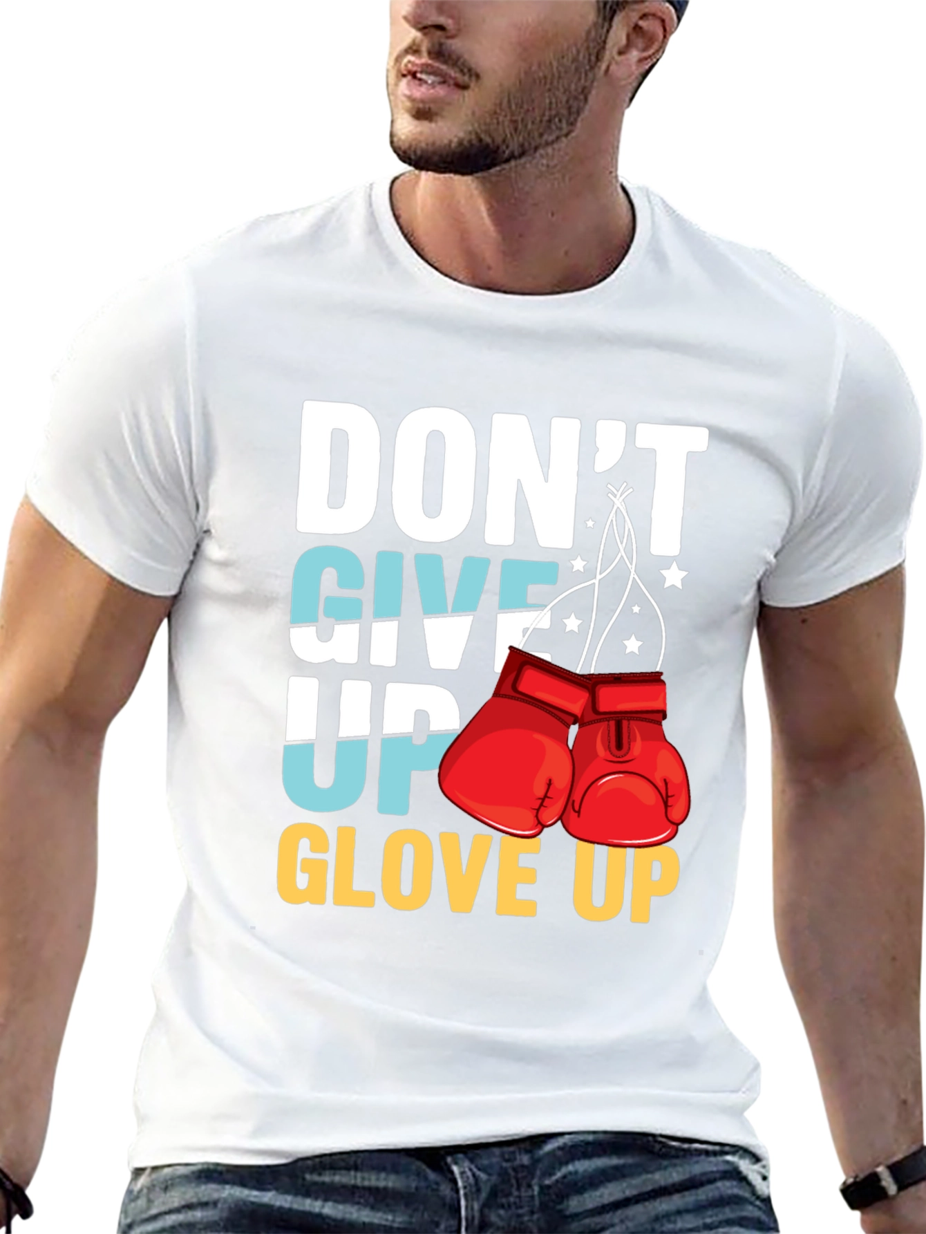 Dont Give Up Glove Up Graphic Tee