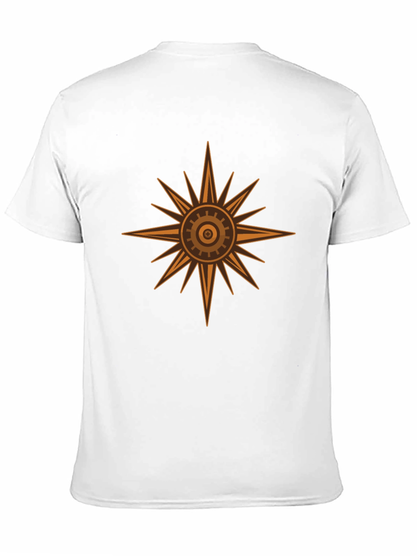 Steampunk Sunburst Tee - Black Cotton Graphic T-Shirt