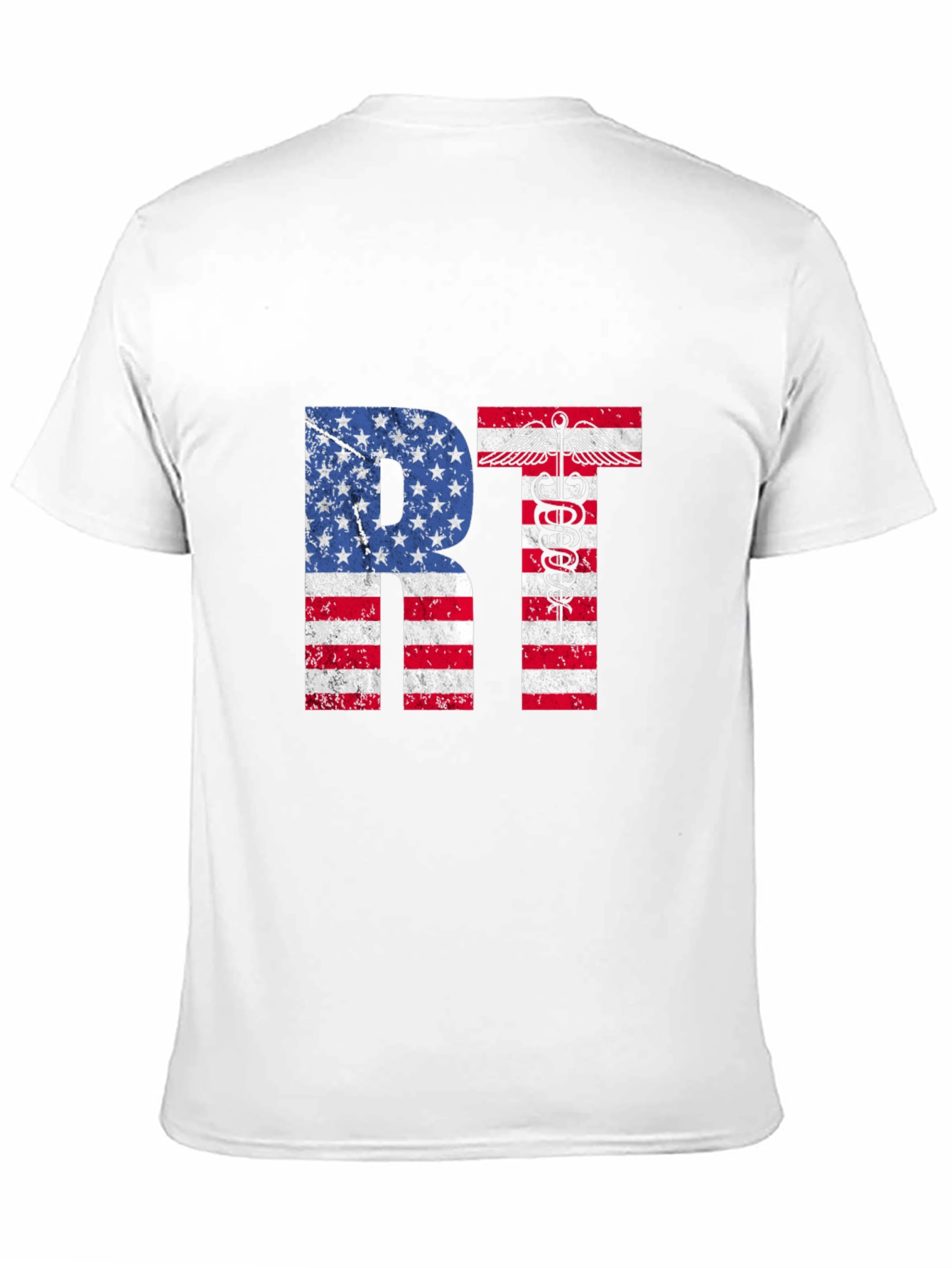 American RT T-Shirt Respiratory Therapist USA Flag Tee