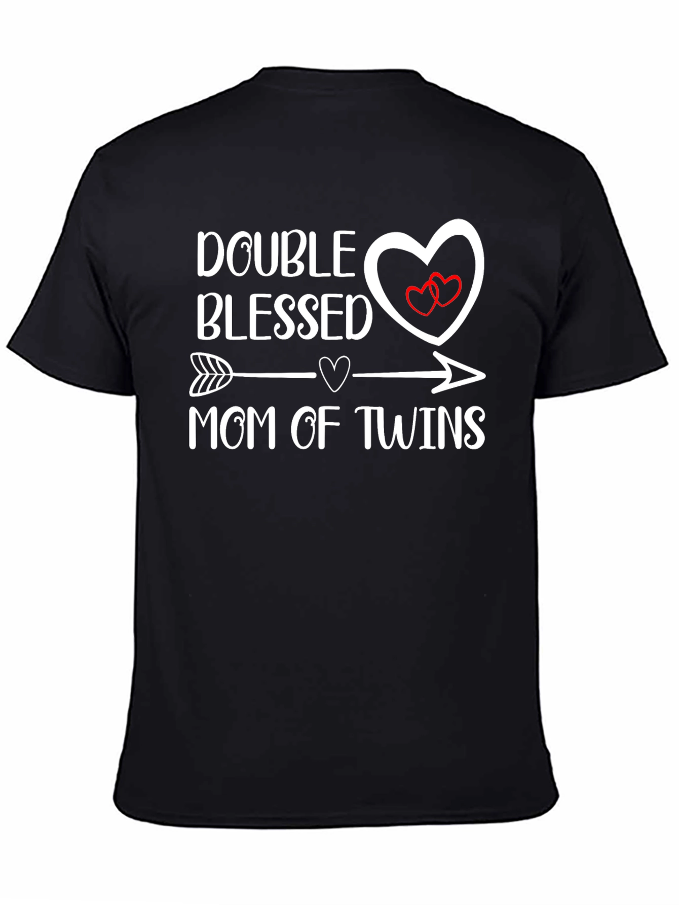 Double Blessed Mom of Twins Graphic T-Shirt