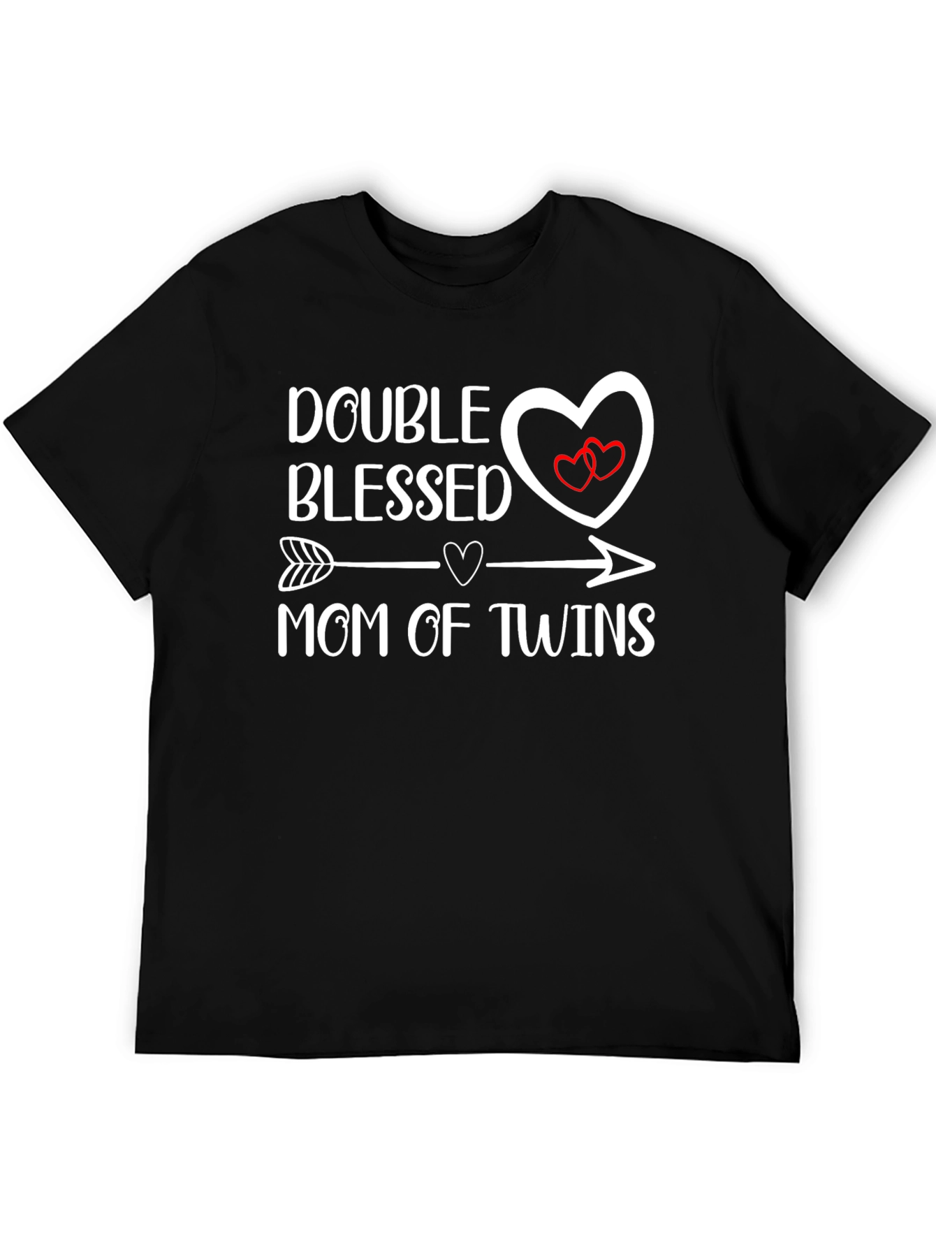 Double Blessed Mom of Twins Graphic T-Shirt