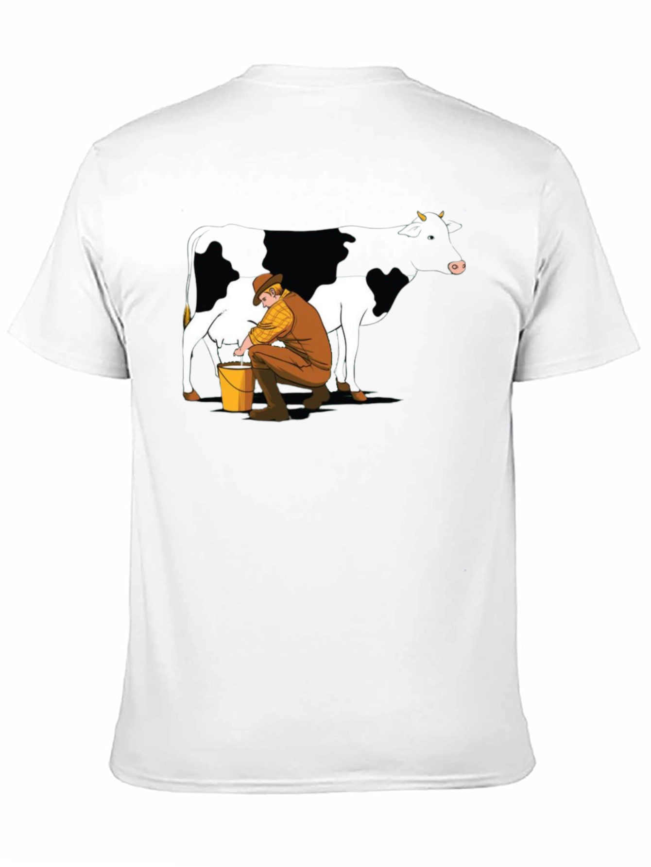 Cow Milking Graphic Tee - Black