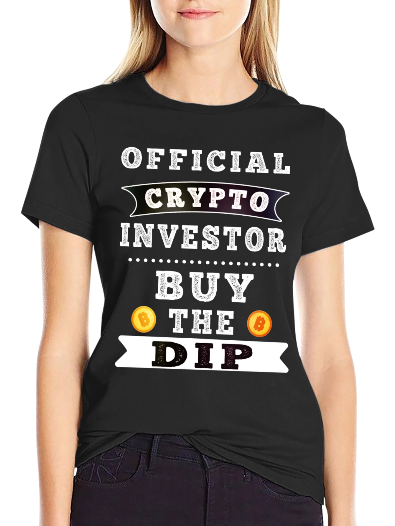 Crypto Investor Buy the Dip Graphic Tee