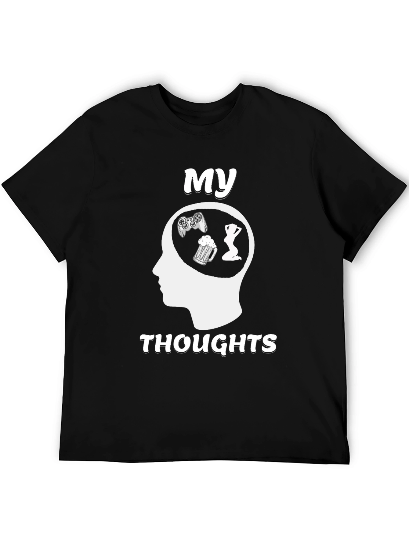 My Thoughts T-Shirt - Gaming Beer Women