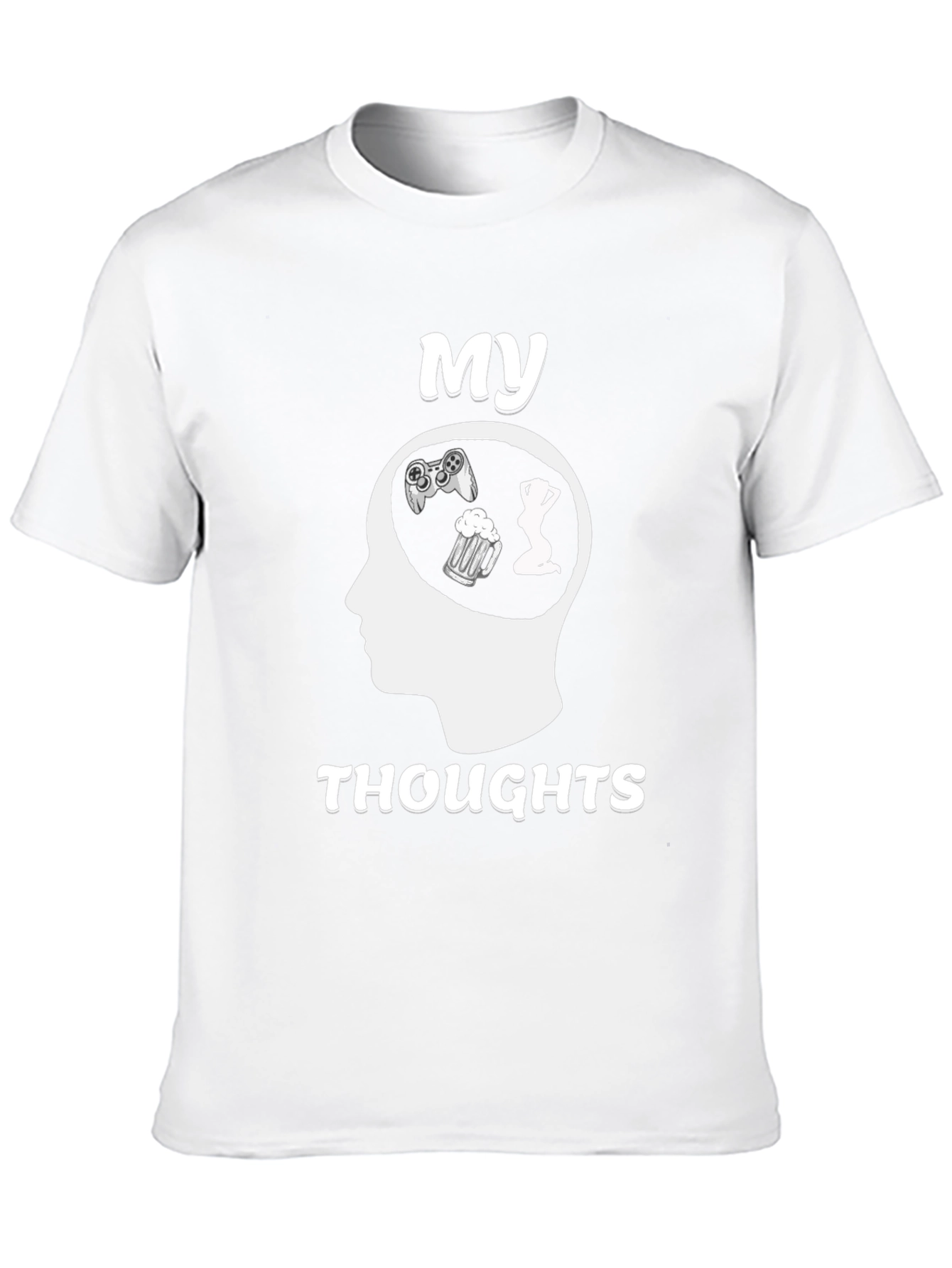 My Thoughts T-Shirt - Gaming Beer Women