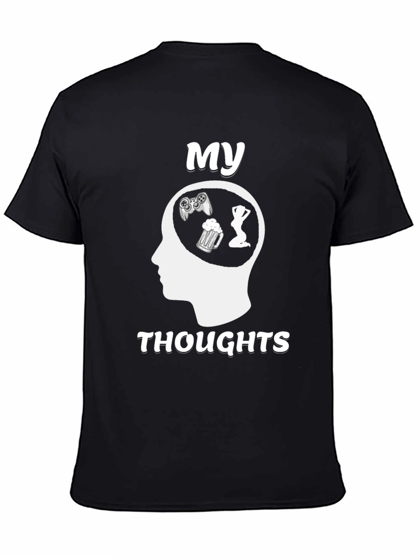 My Thoughts T-Shirt - Gaming Beer Women