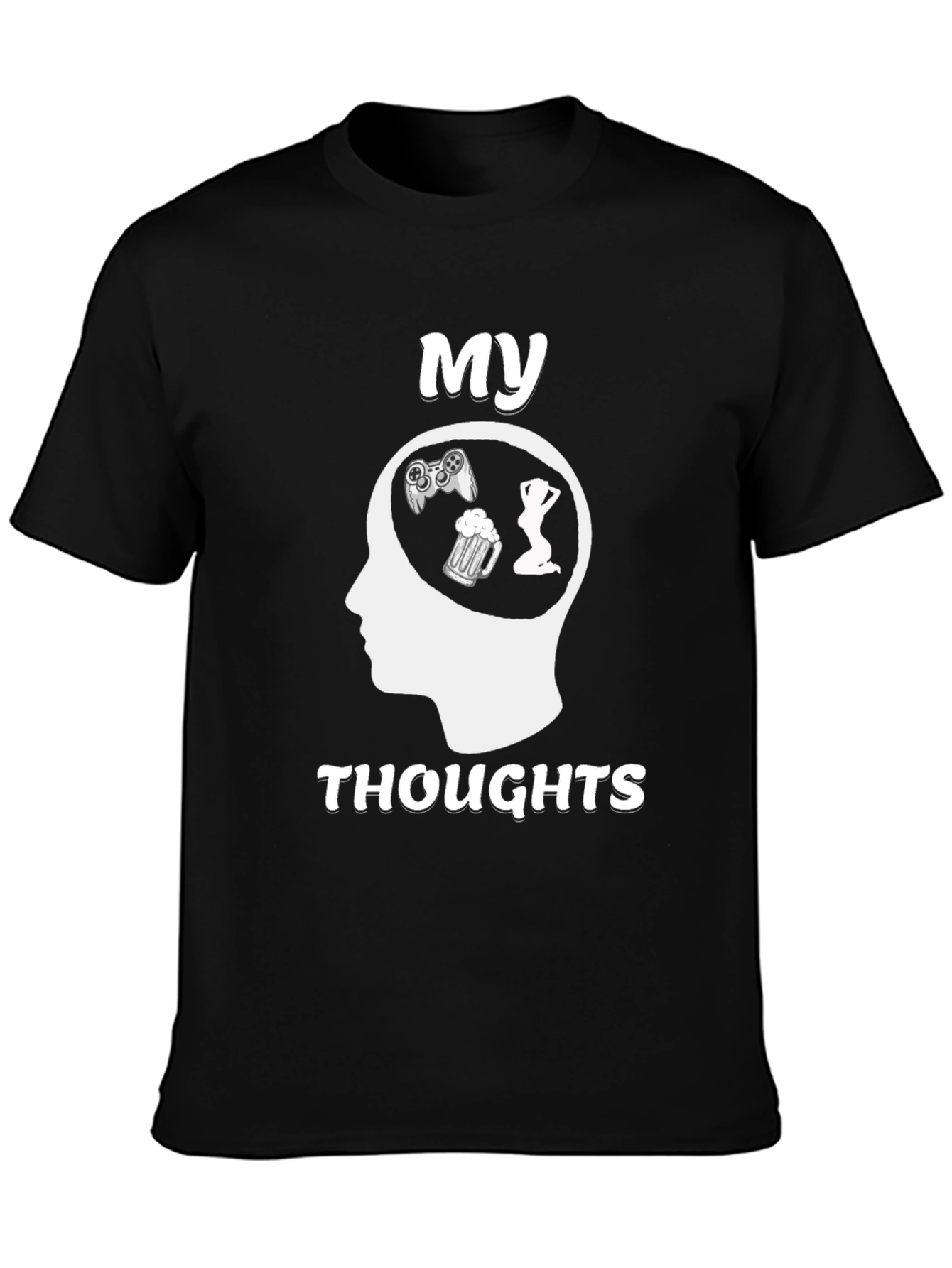 My Thoughts T-Shirt - Gaming Beer Women