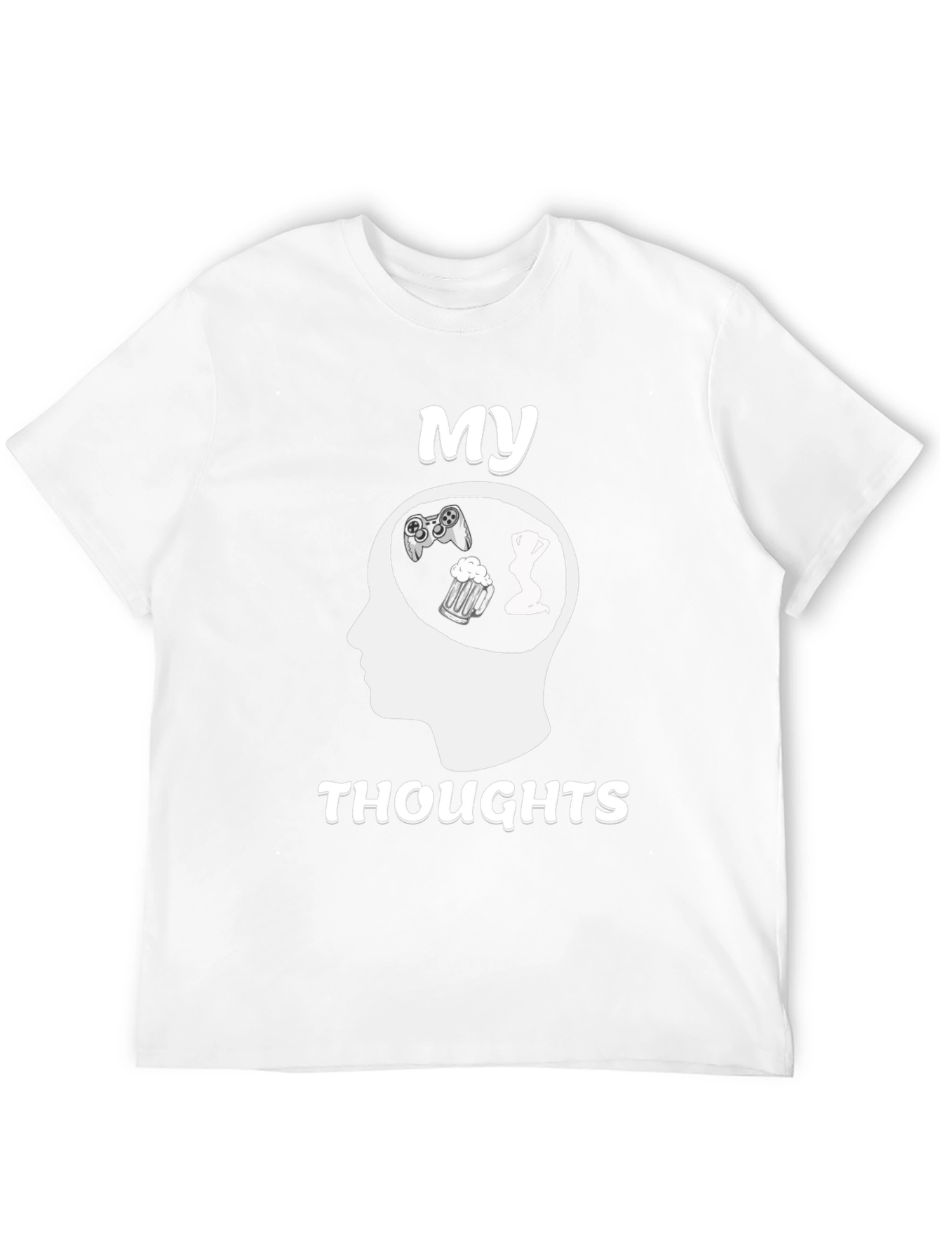 My Thoughts T-Shirt - Gaming Beer Women