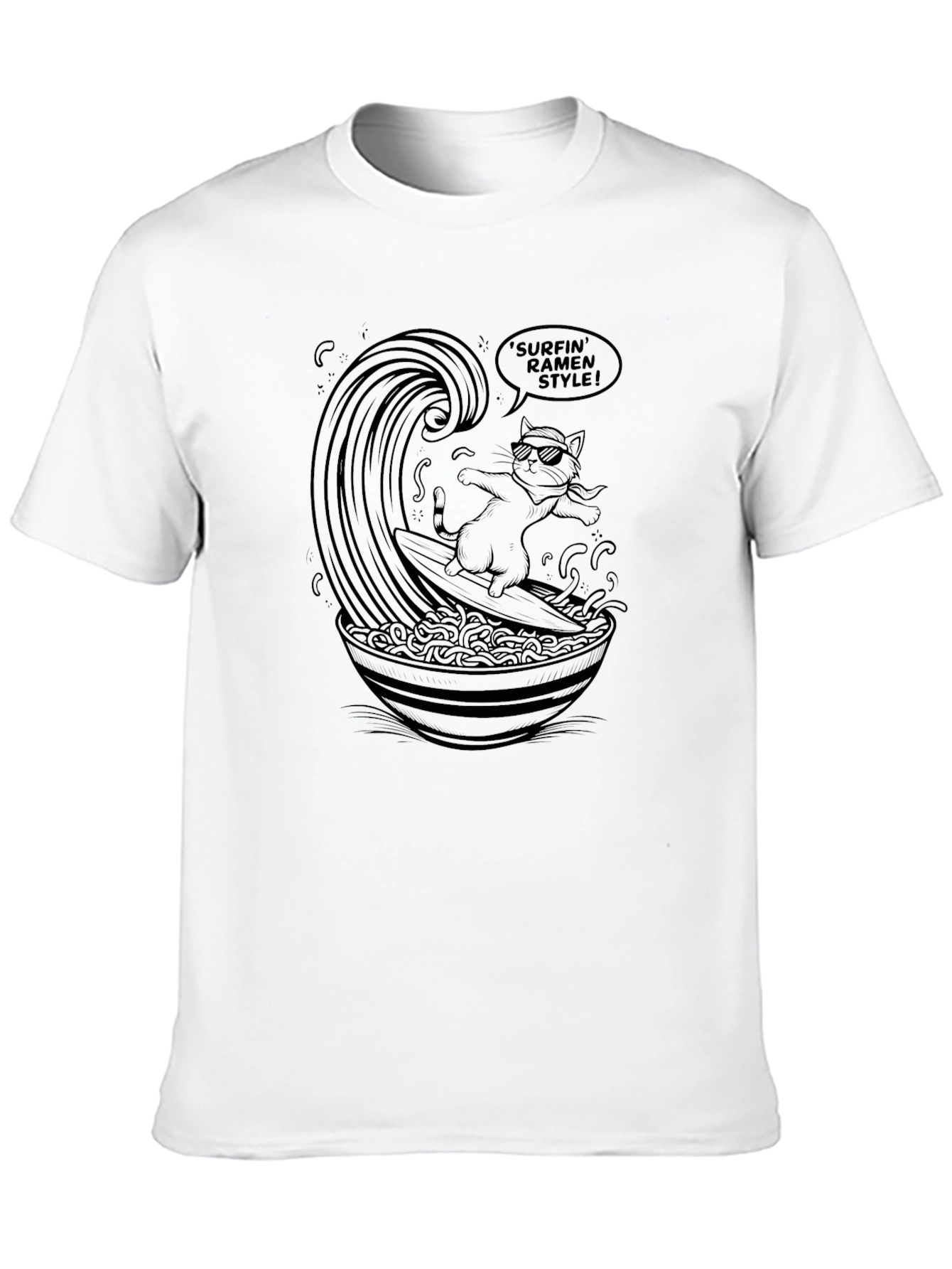 Surfin Ramen Style T-Shirt