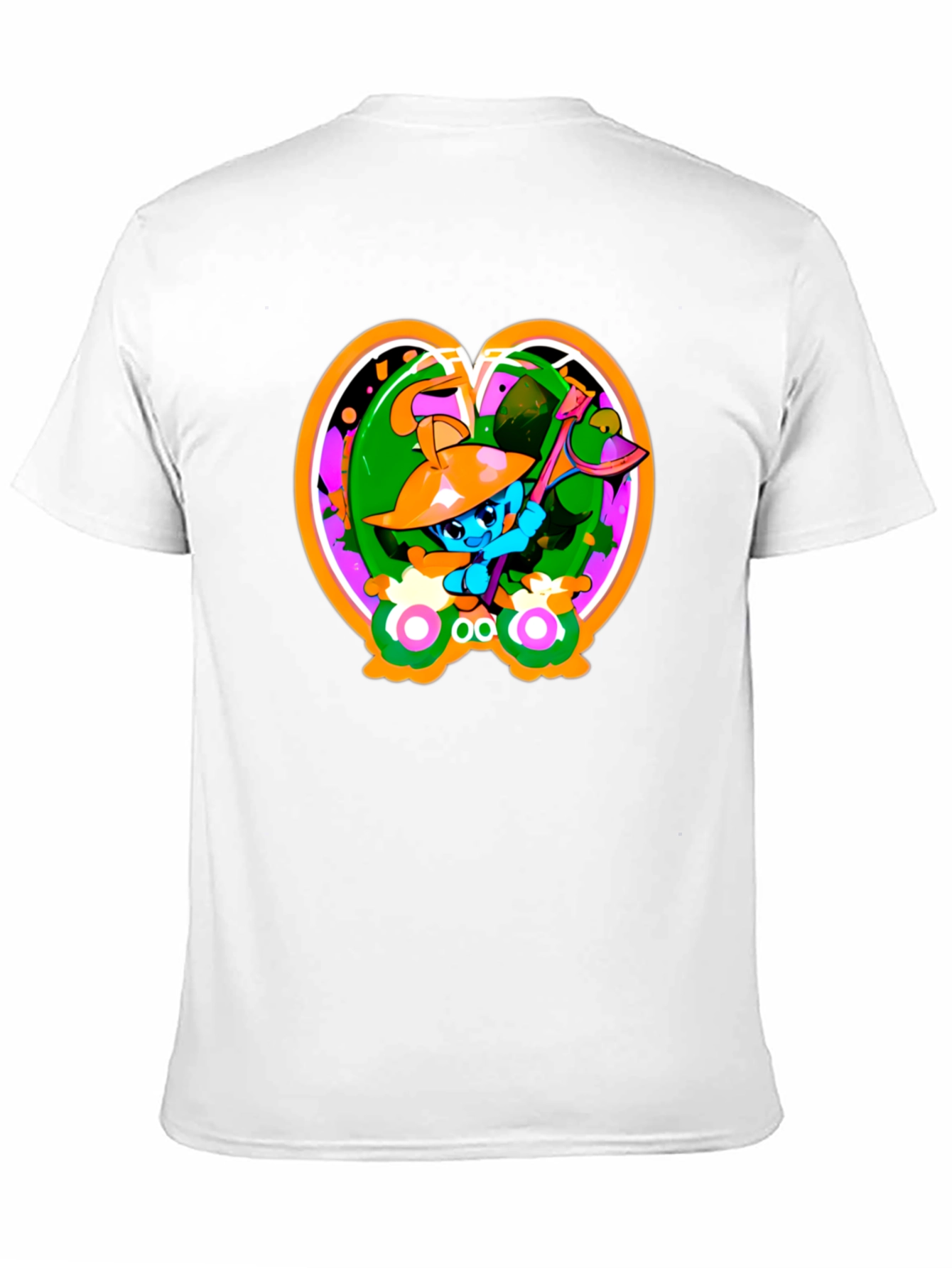 Fun Cartoon Graphic Black T-Shirt