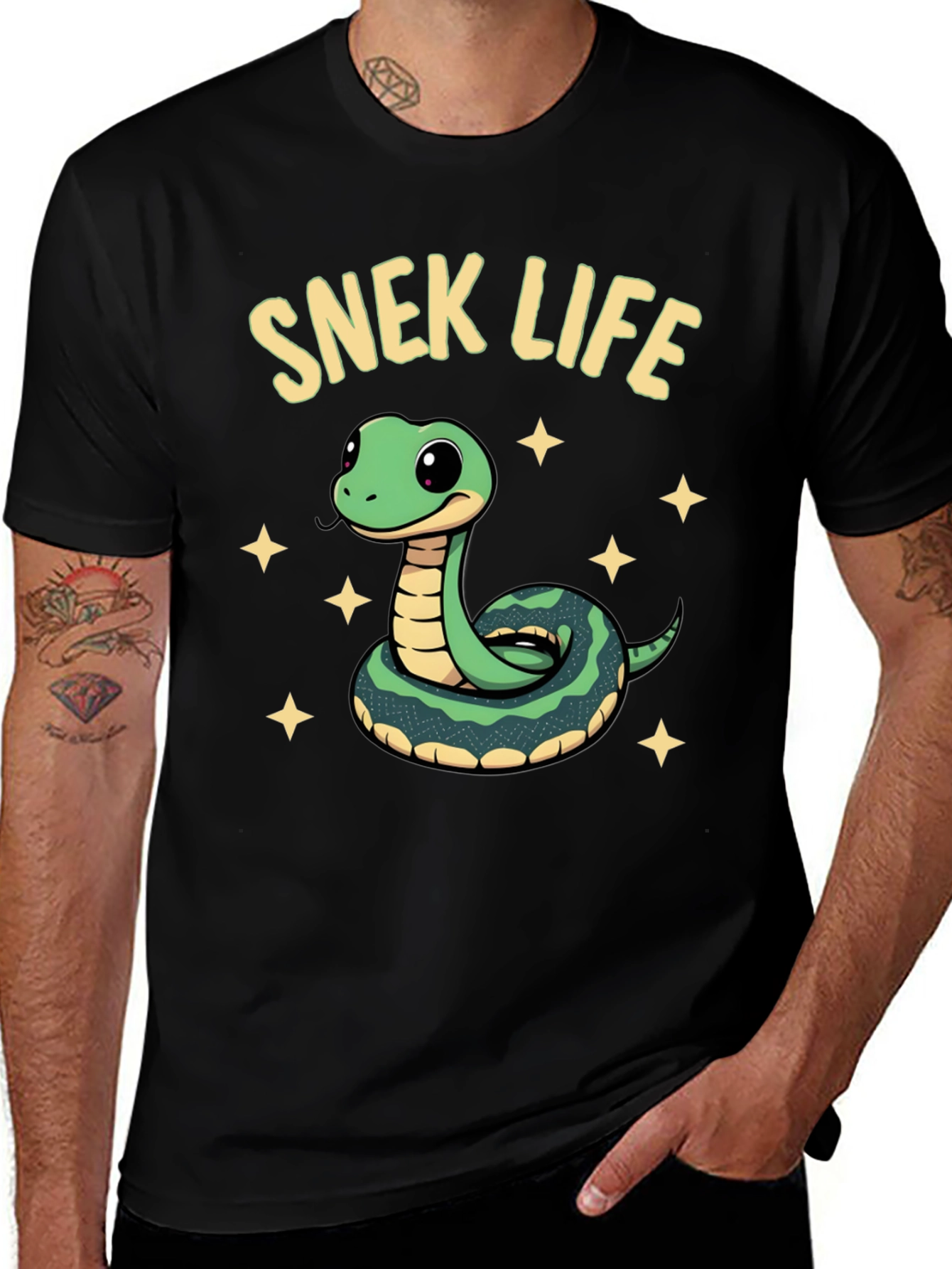 Snek Life T-Shirt - Cute Snake Cartoon Tee
