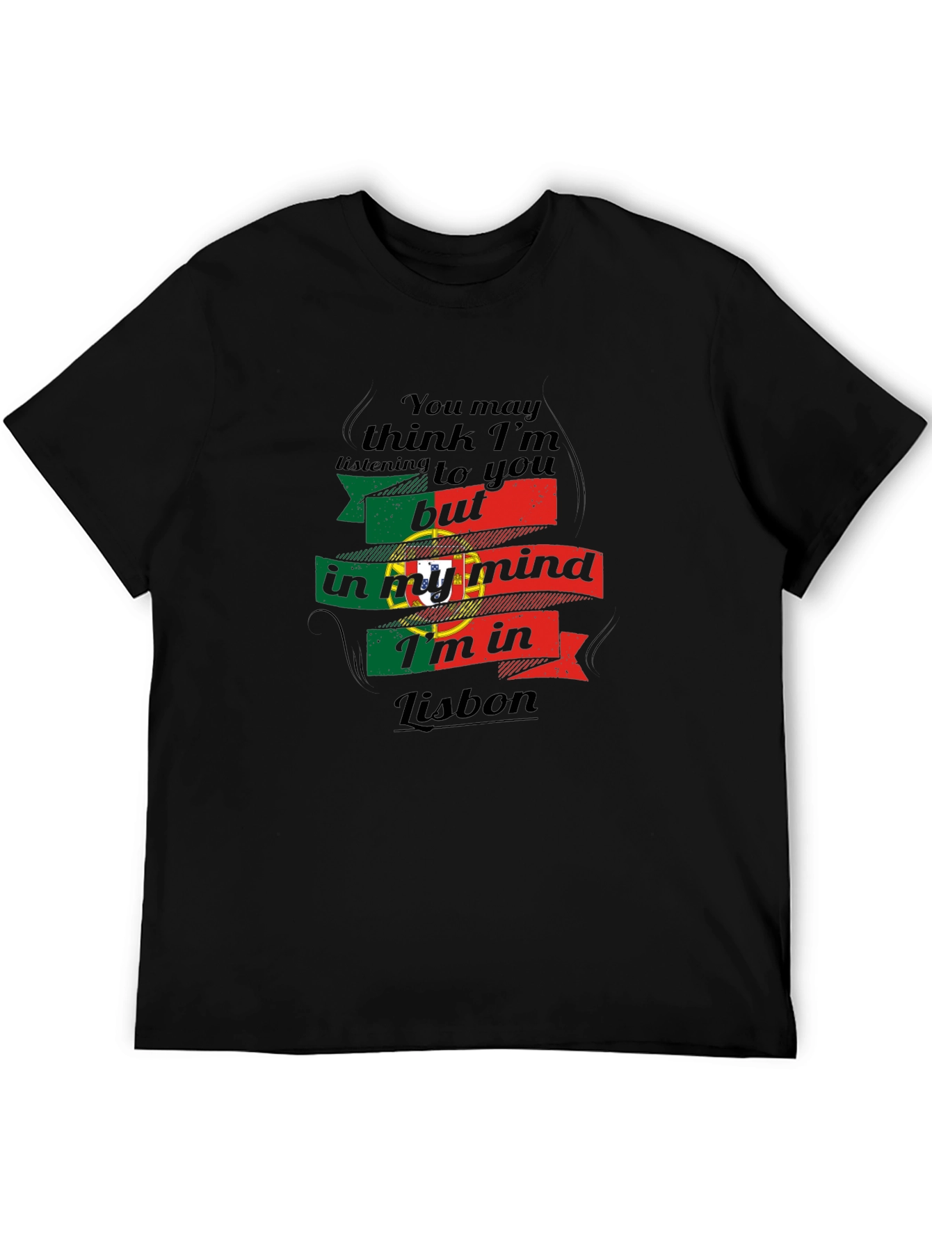 Lisbon Mind T-Shirt - Portugal Flag Design