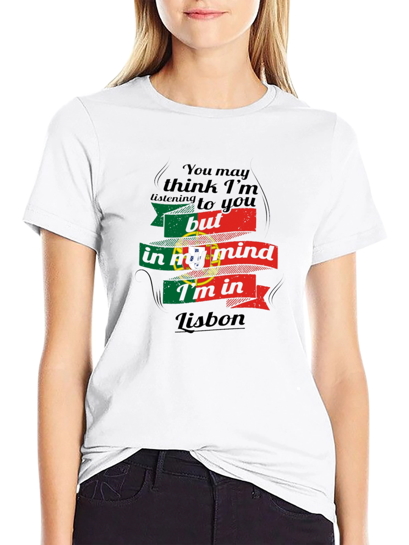 Lisbon Mind T-Shirt - Portugal Flag Design