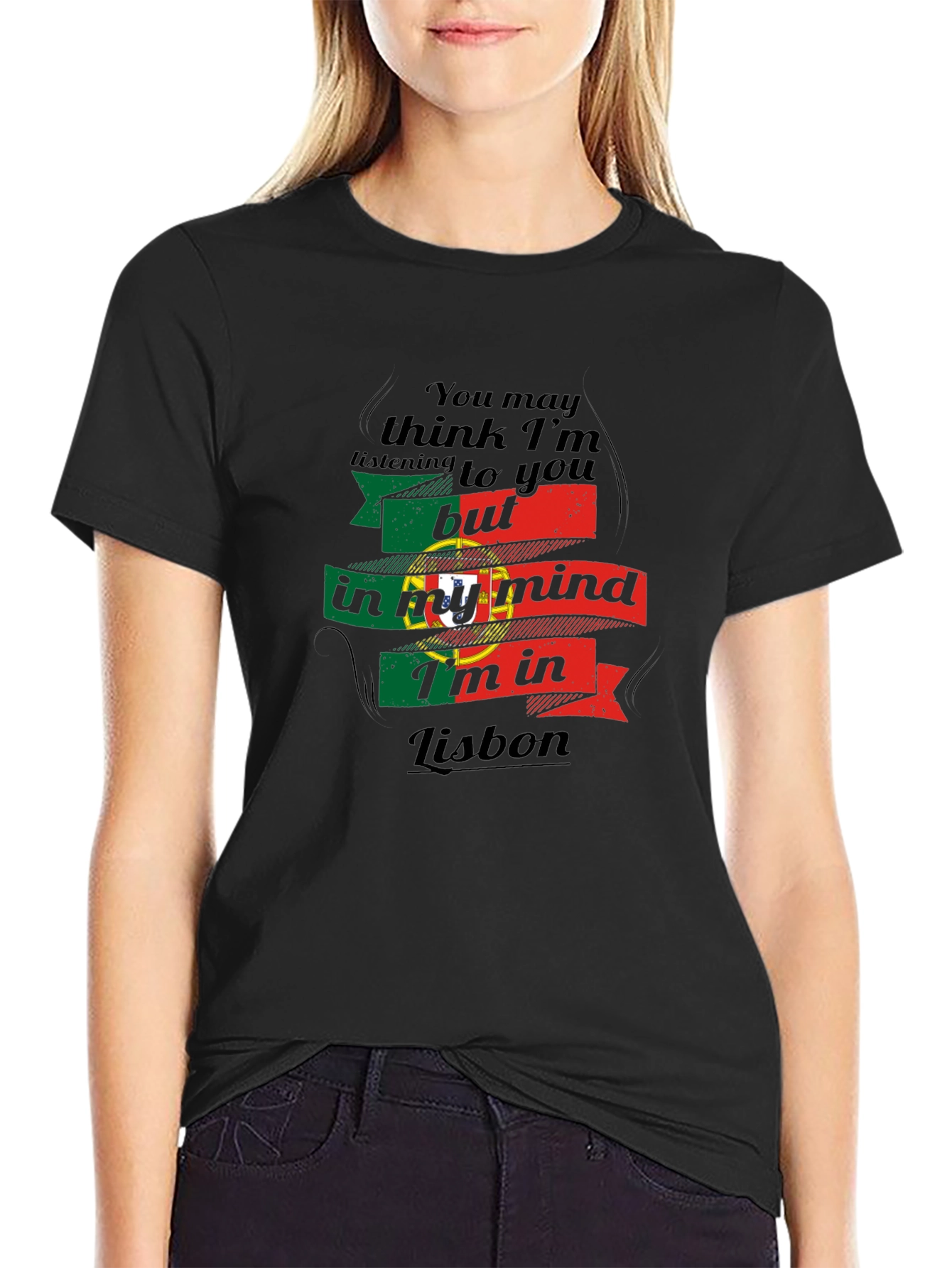Lisbon Mind T-Shirt - Portugal Flag Design