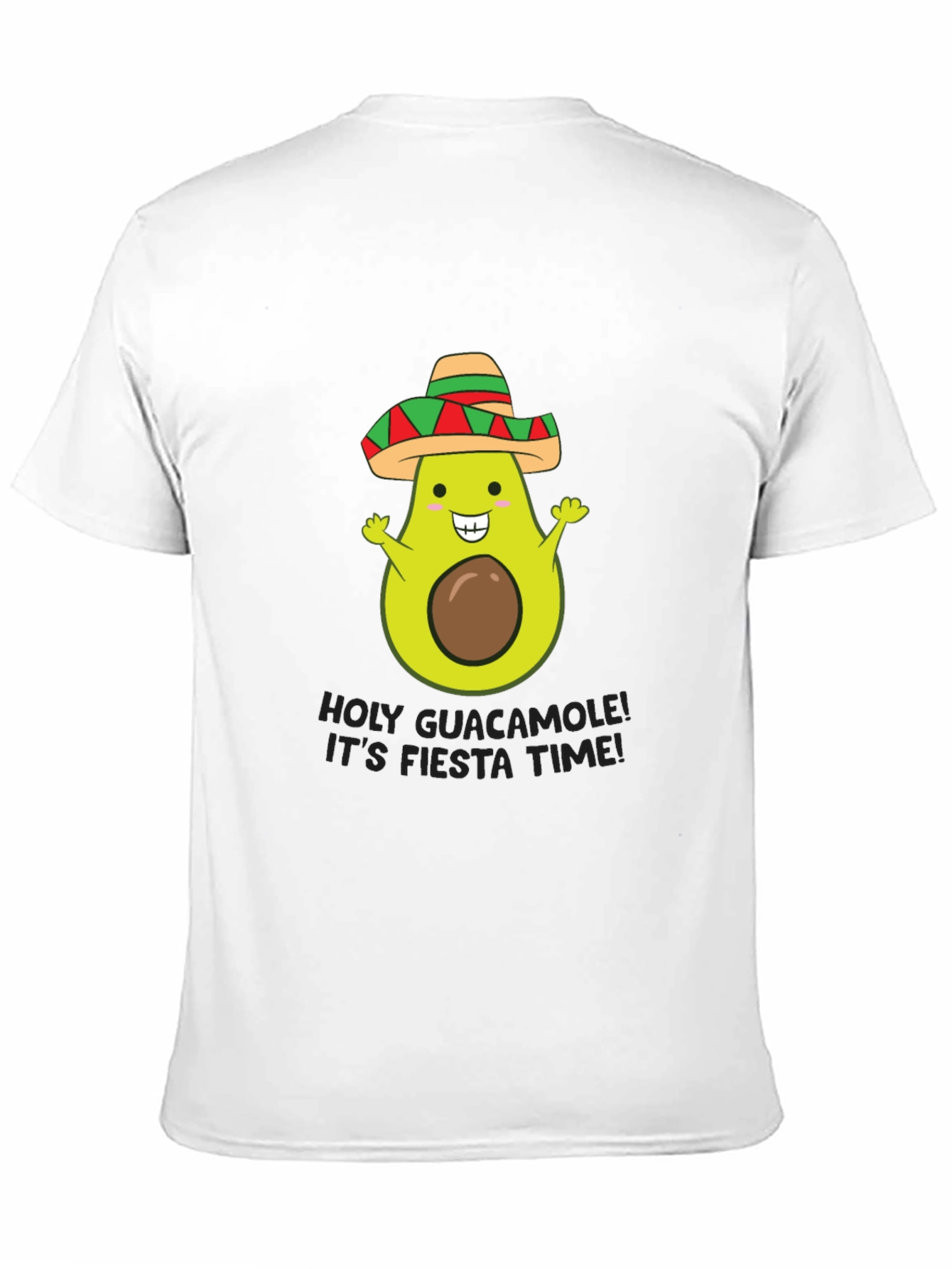 Holy Guacamole Fiesta Time Black T-Shirt