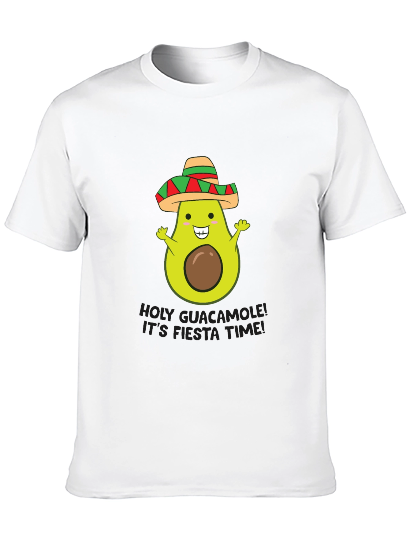 Holy Guacamole Fiesta Time Black T-Shirt