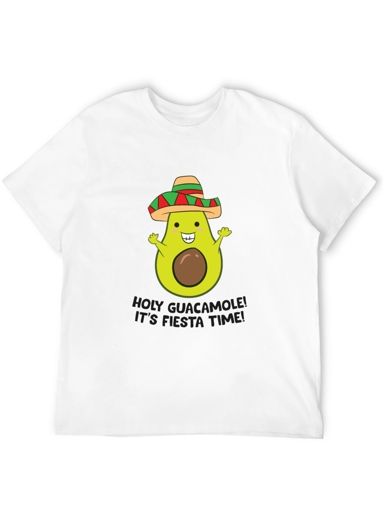 Holy Guacamole Fiesta Time Black T-Shirt