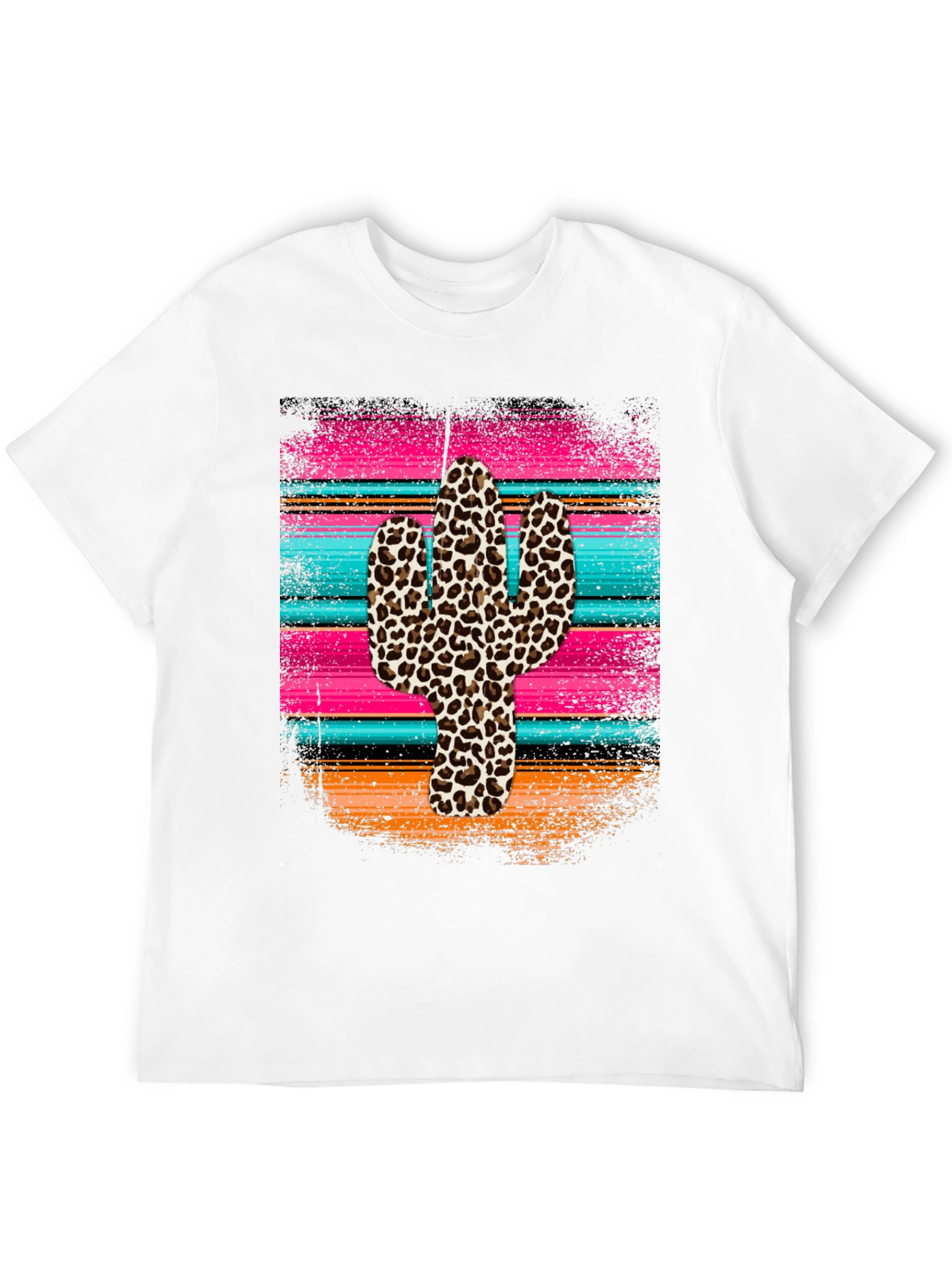 Leopard Cactus Serape Graphic Tee