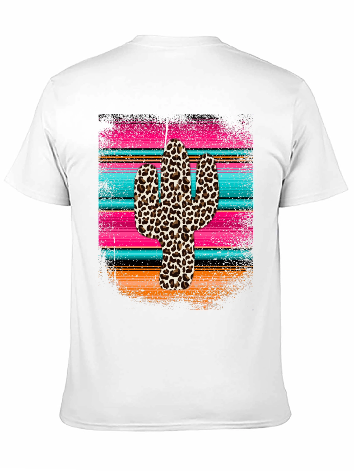 Leopard Cactus Serape Graphic Tee