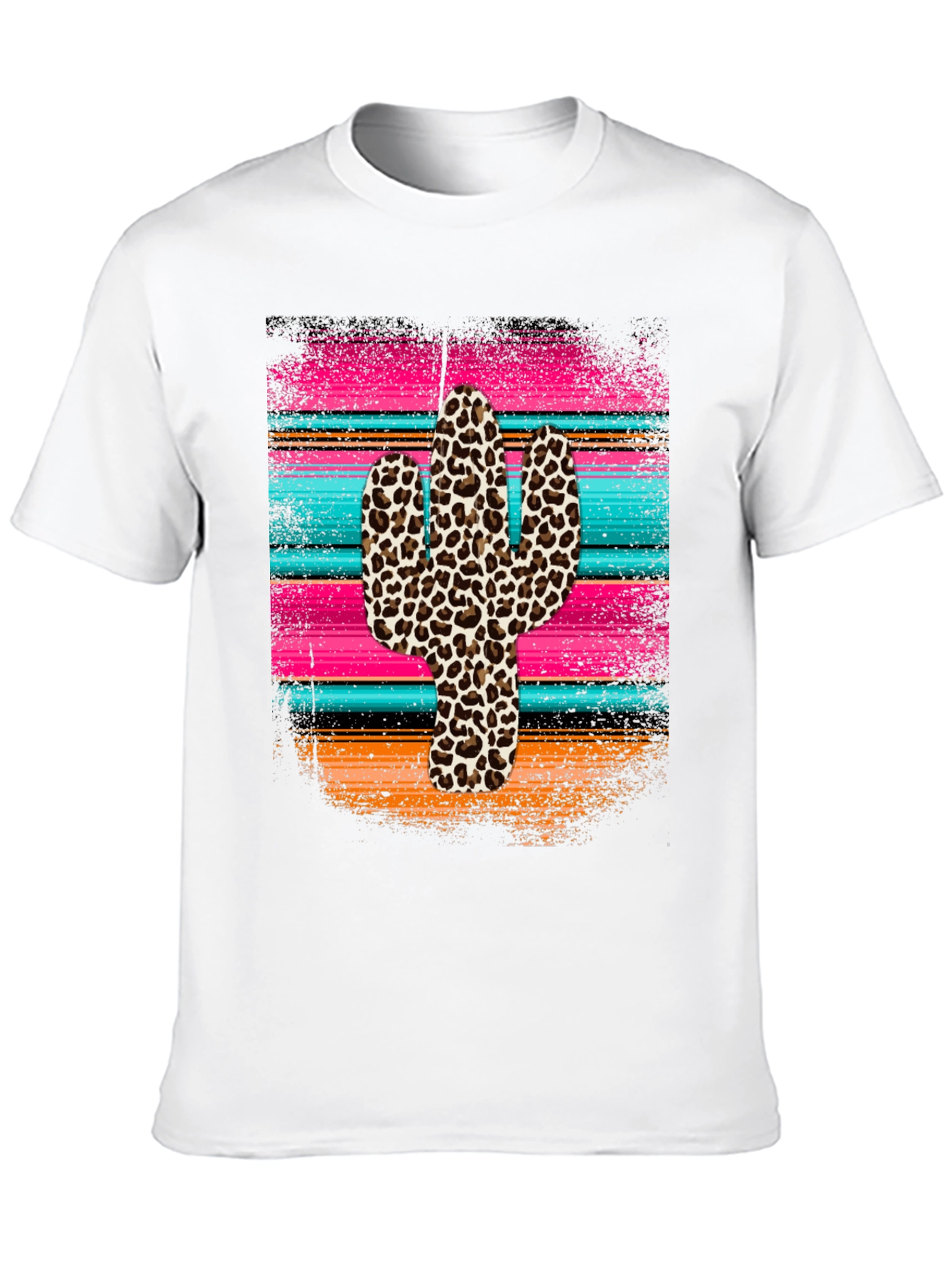 Leopard Cactus Serape Graphic Tee