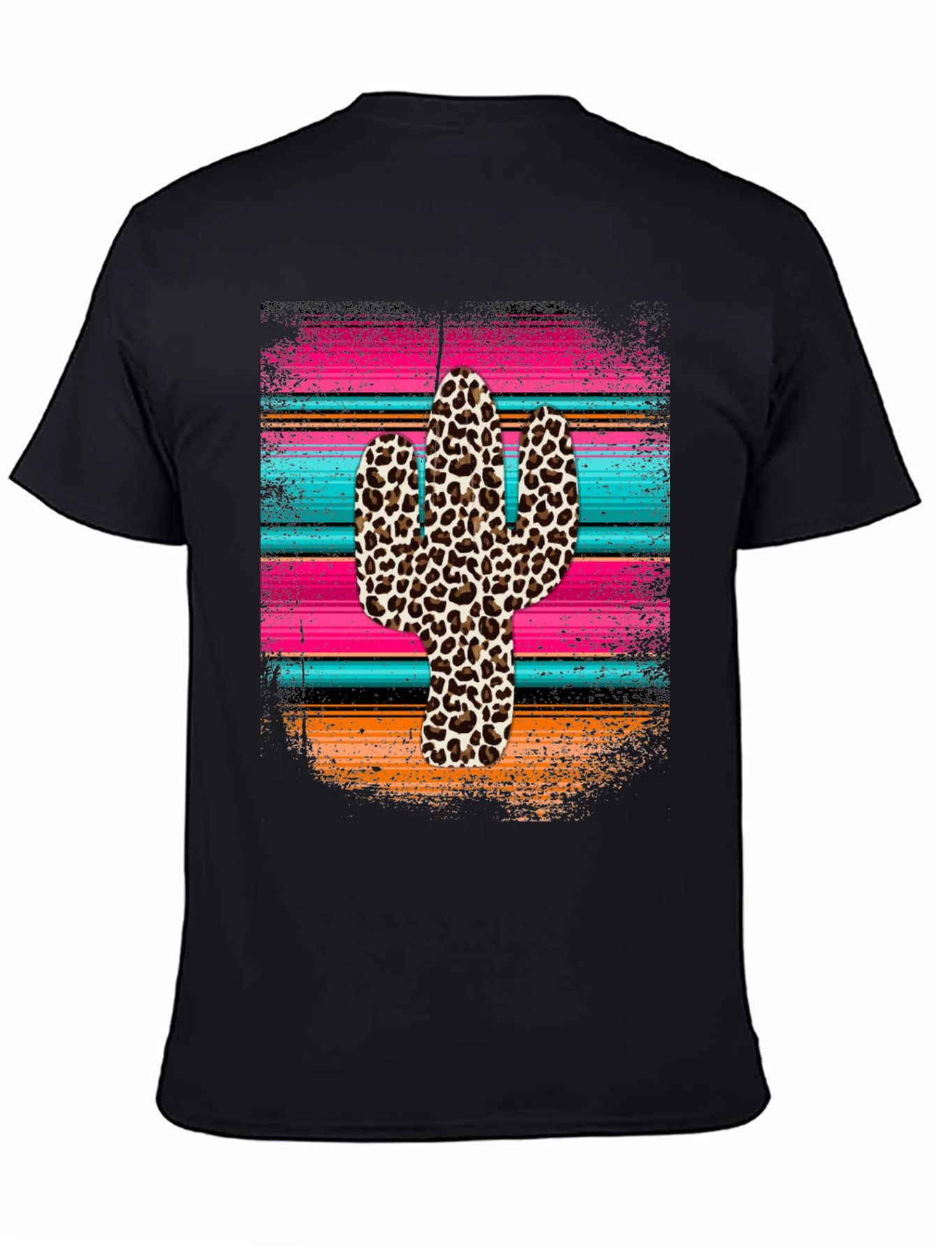 Leopard Cactus Serape Graphic Tee