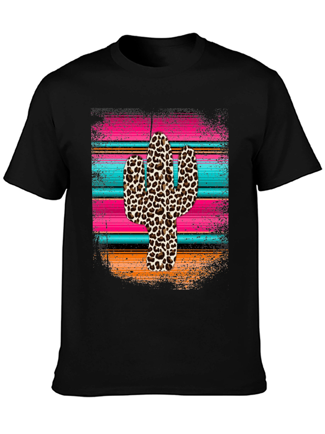 Leopard Cactus Serape Graphic Tee