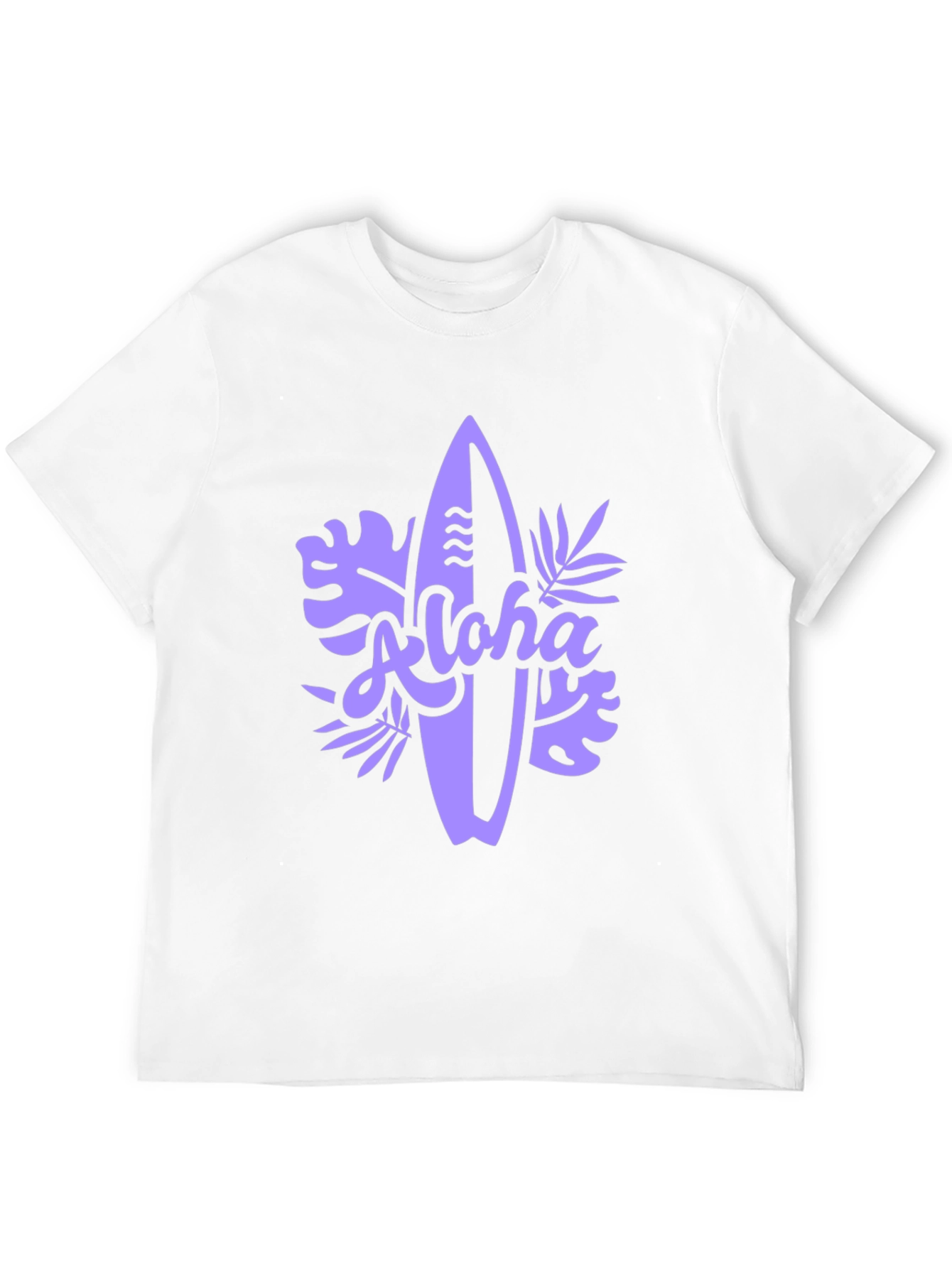 Aloha Surfboard Graphic Tee - Black Casual T-Shirt