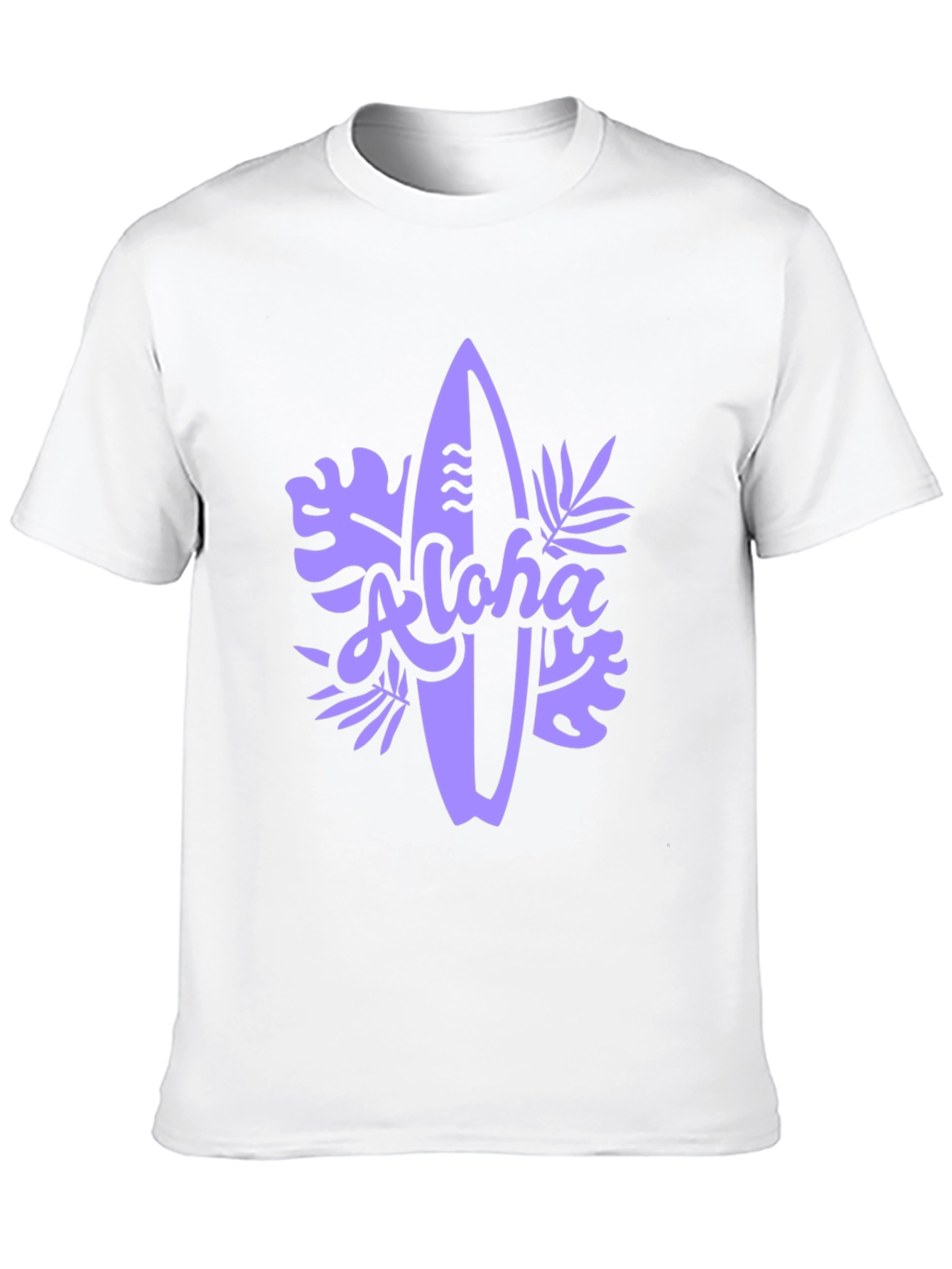 Aloha Surfboard Graphic Tee - Black Casual T-Shirt