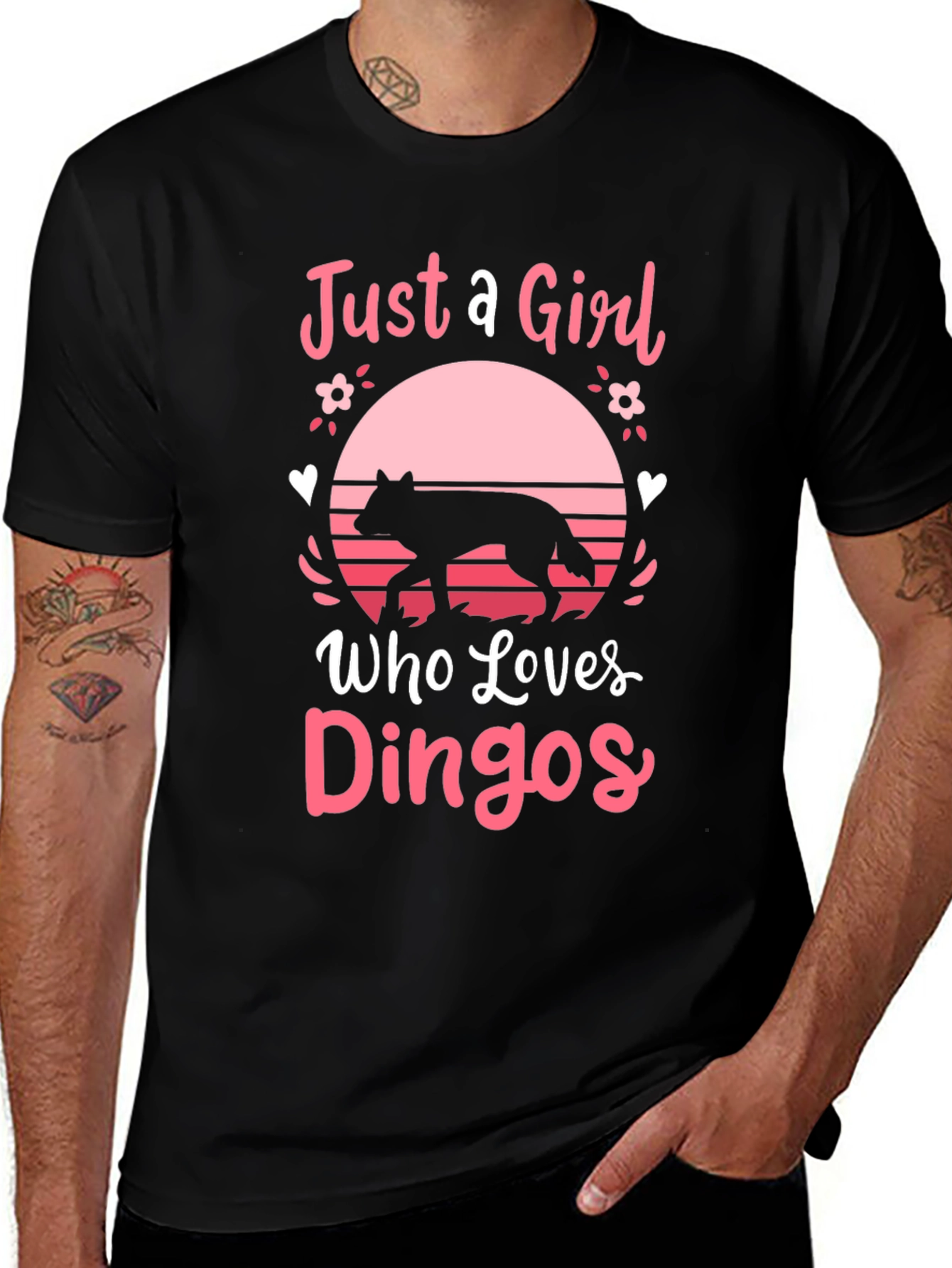 Just A Girl Who Loves Dingos Graphic T-Shirt