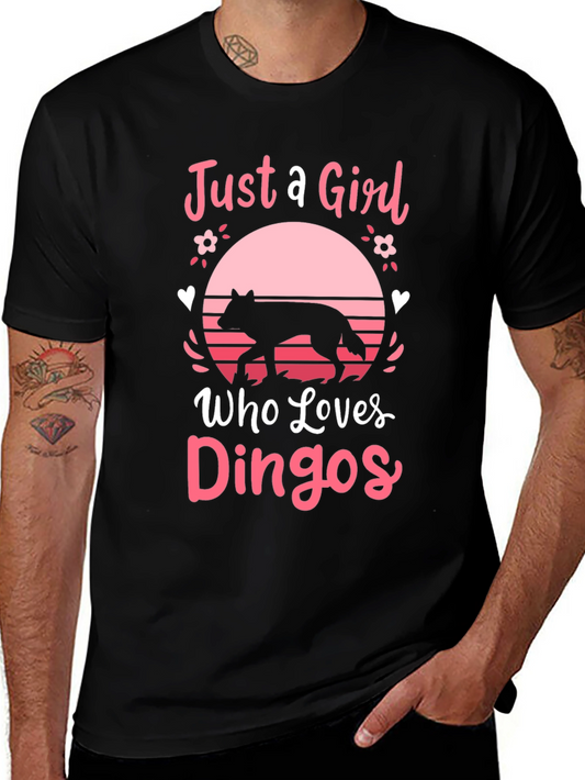 Just A Girl Who Loves Dingos Graphic T-Shirt