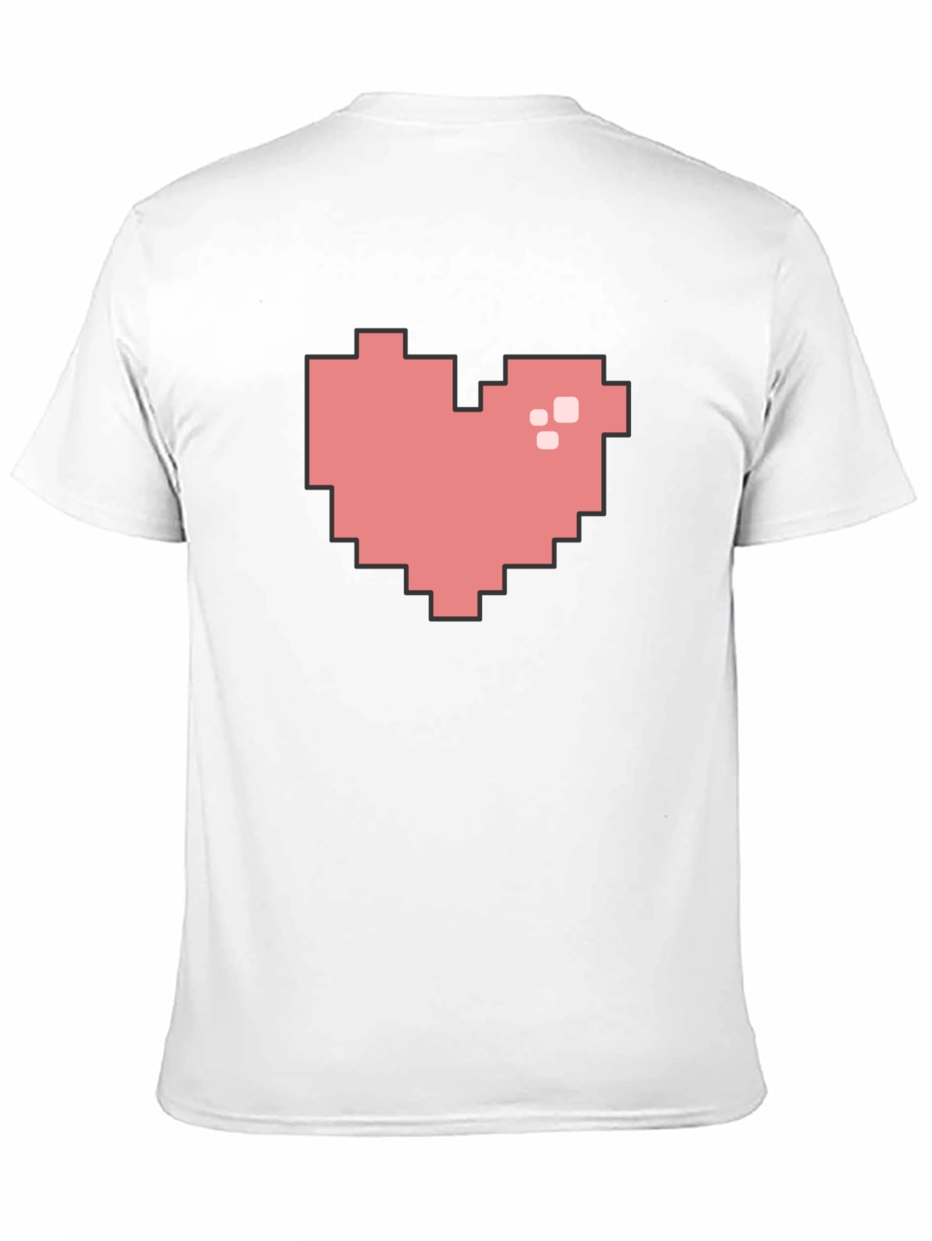 Pixel Heart Black T-Shirt - Gamer Style
