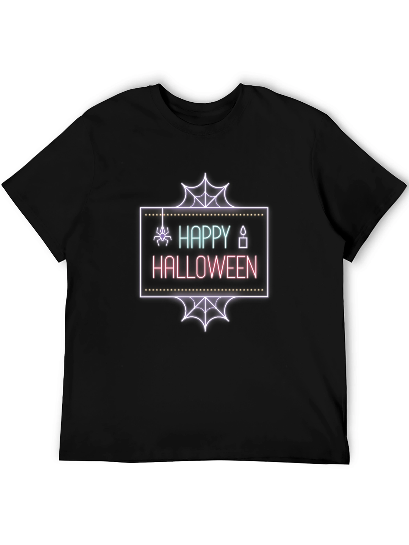 Happy Halloween Neon Graphic T-Shirt