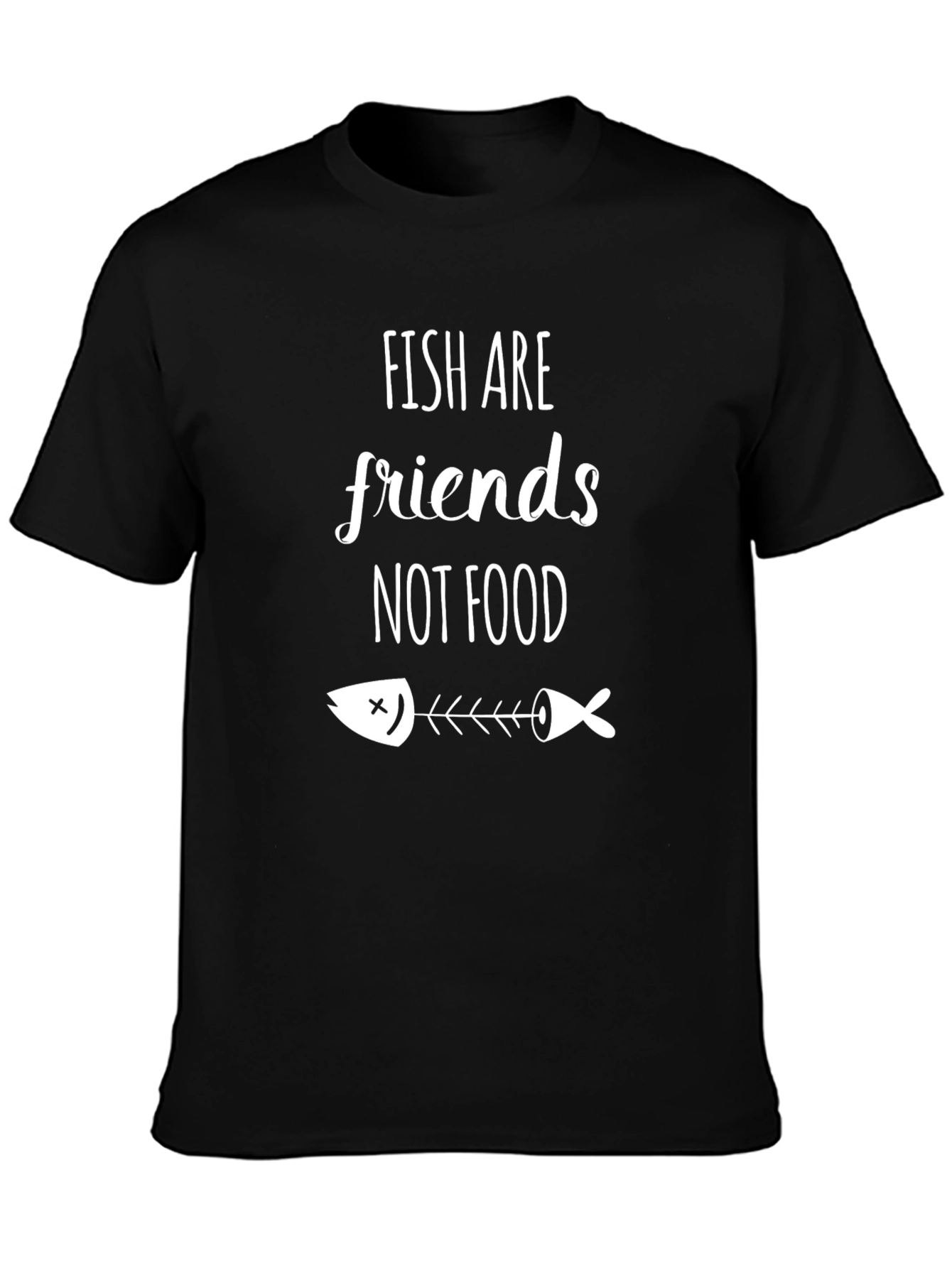 Fish Are Friends Graphic Tee - Vegan Statement Shirt