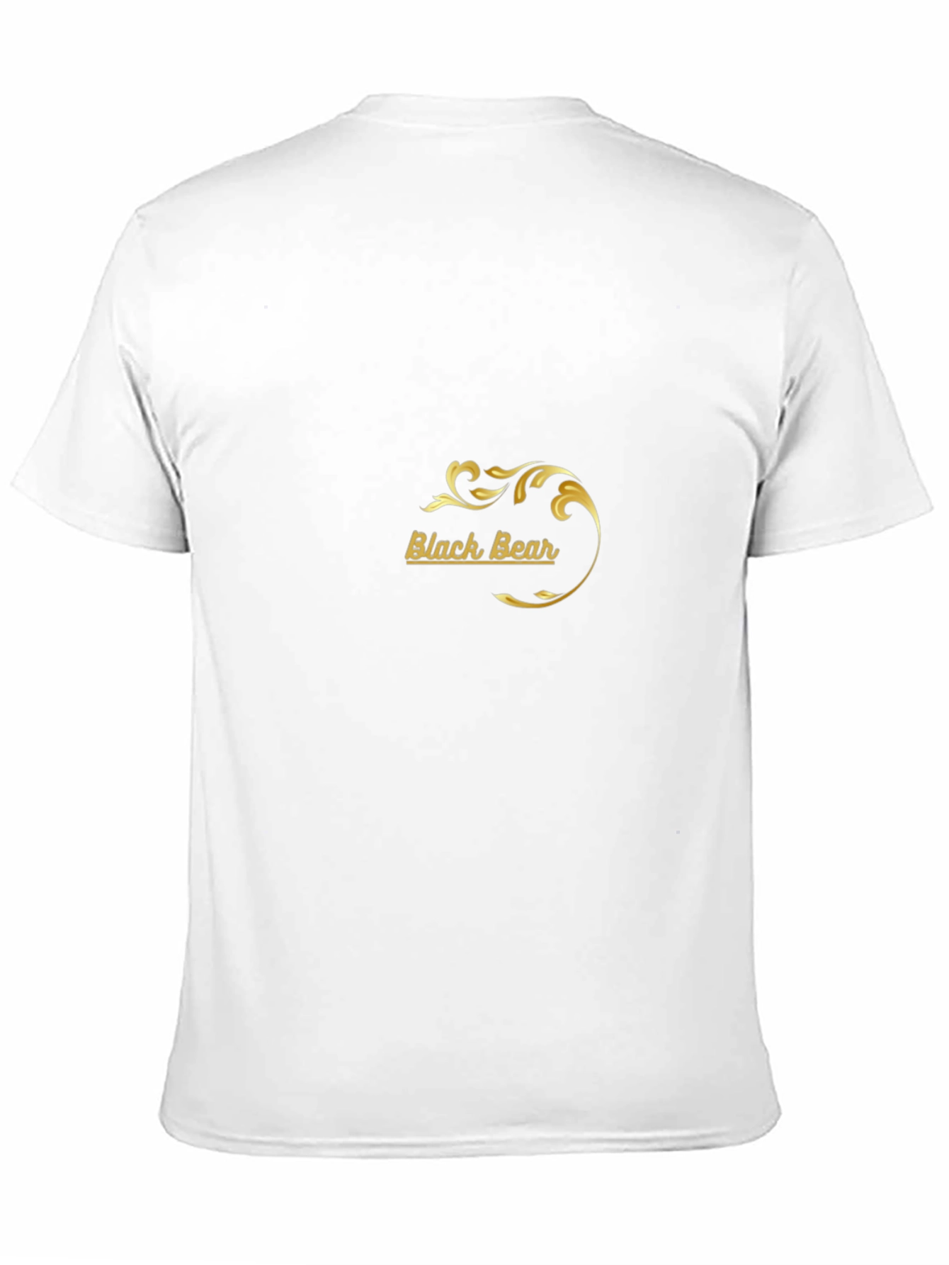 Black Bear Graphic Print Crew Neck T-Shirt