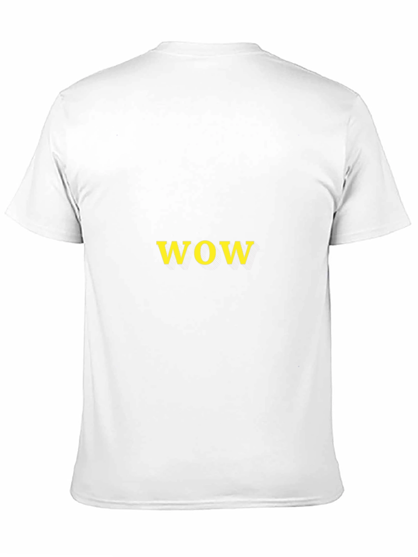 WOW Graphic Tee - Black Casual T-Shirt
