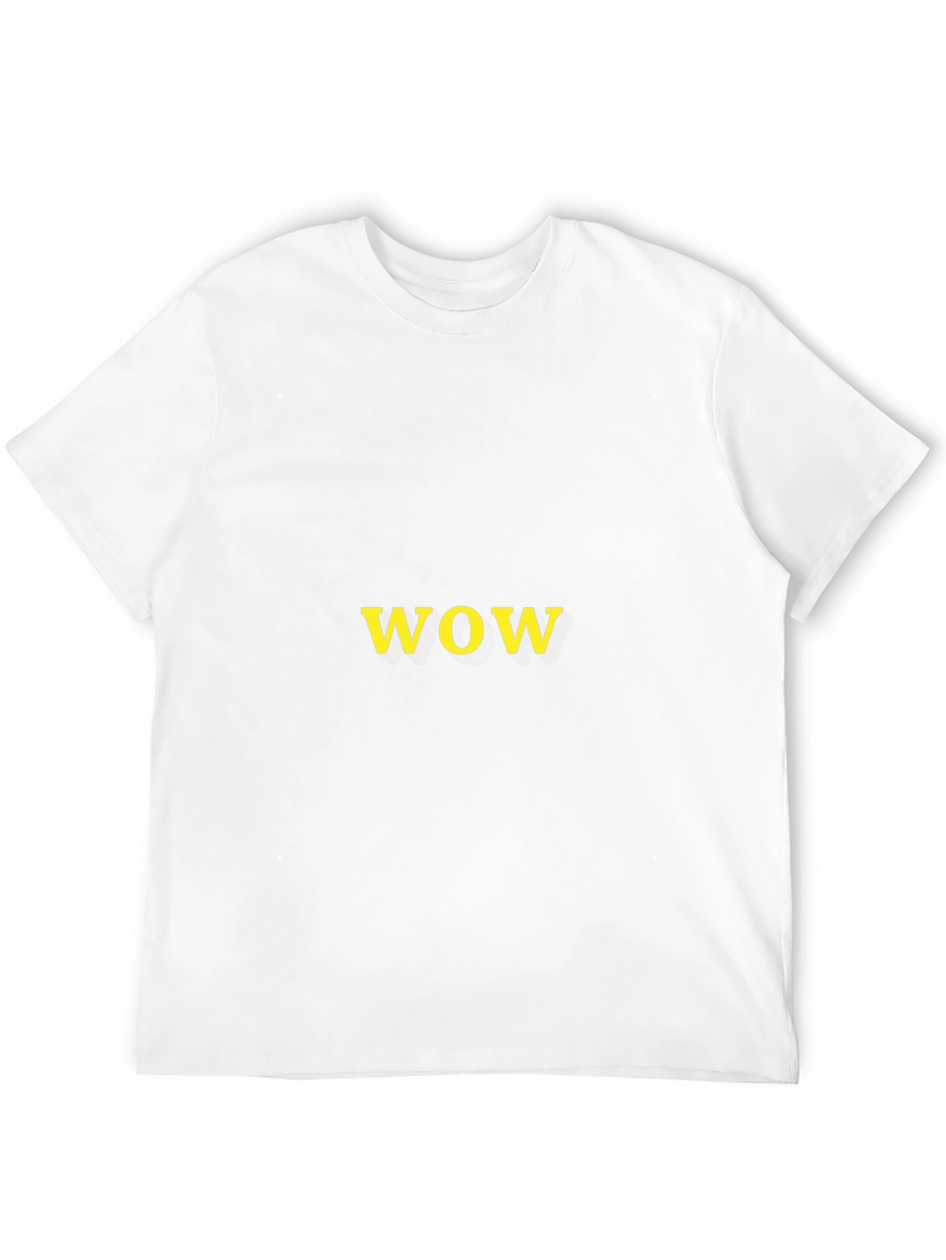 WOW Graphic Tee - Black Casual T-Shirt