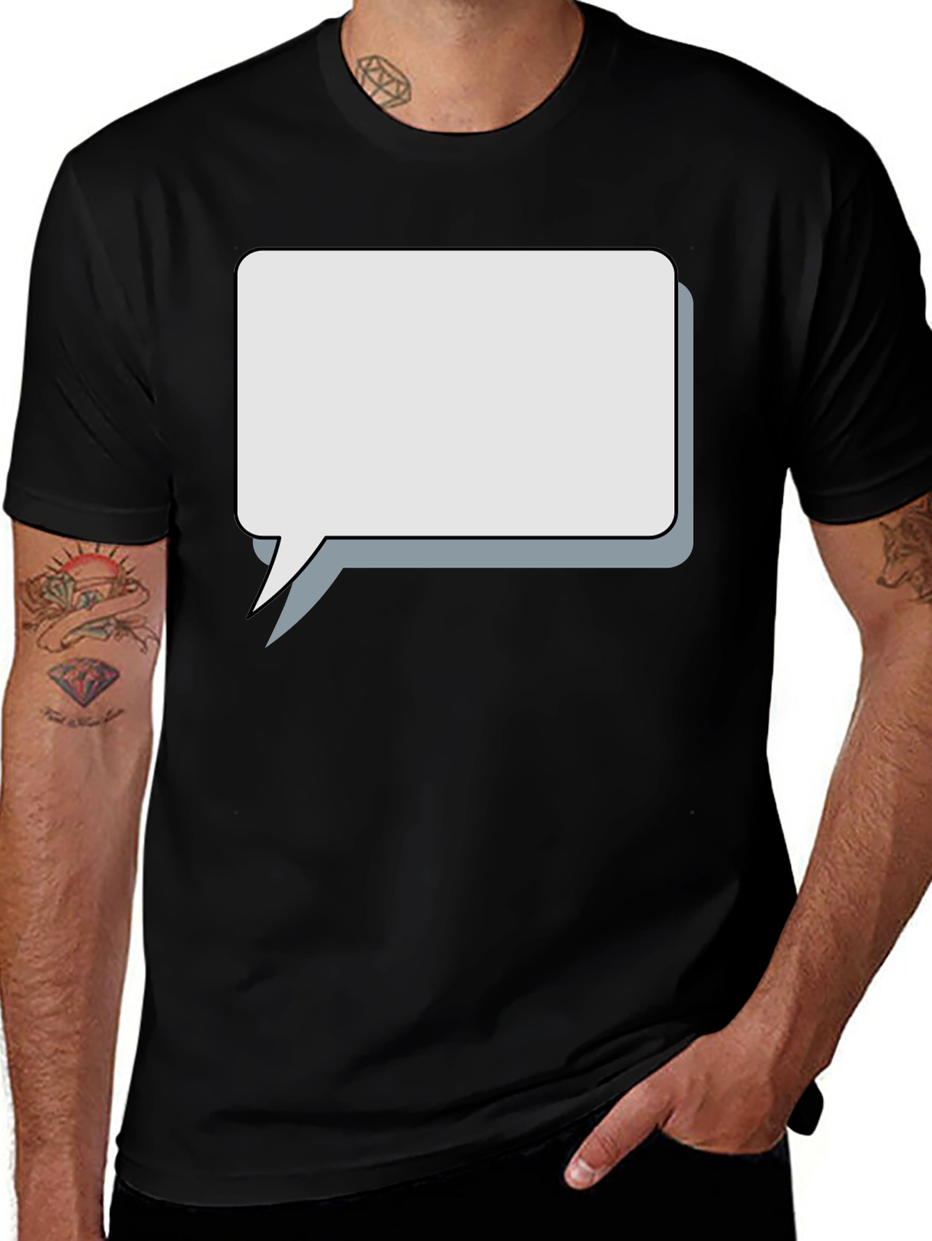 Blank Speech Bubble Graphic Tee
