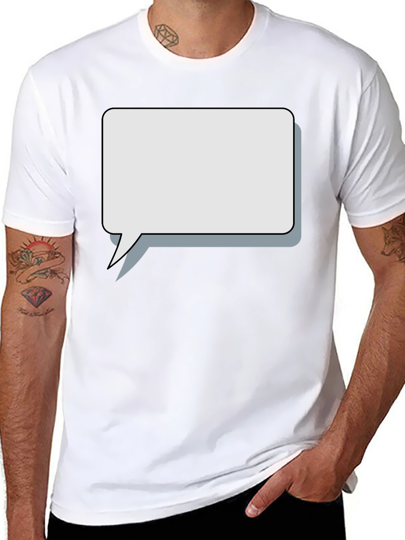 Blank Speech Bubble Graphic Tee