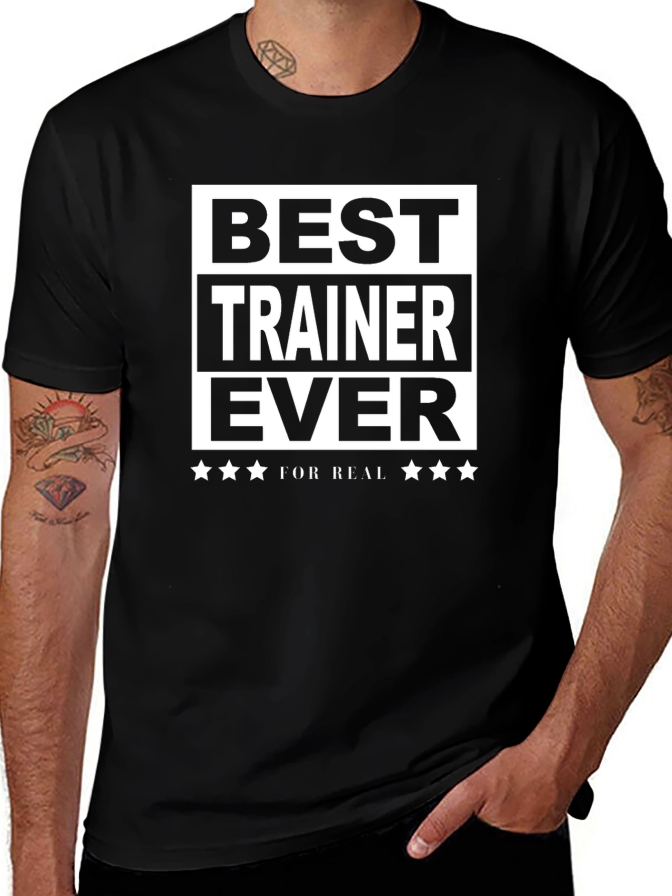 Best Trainer Ever T-Shirt - Black Cotton Tee