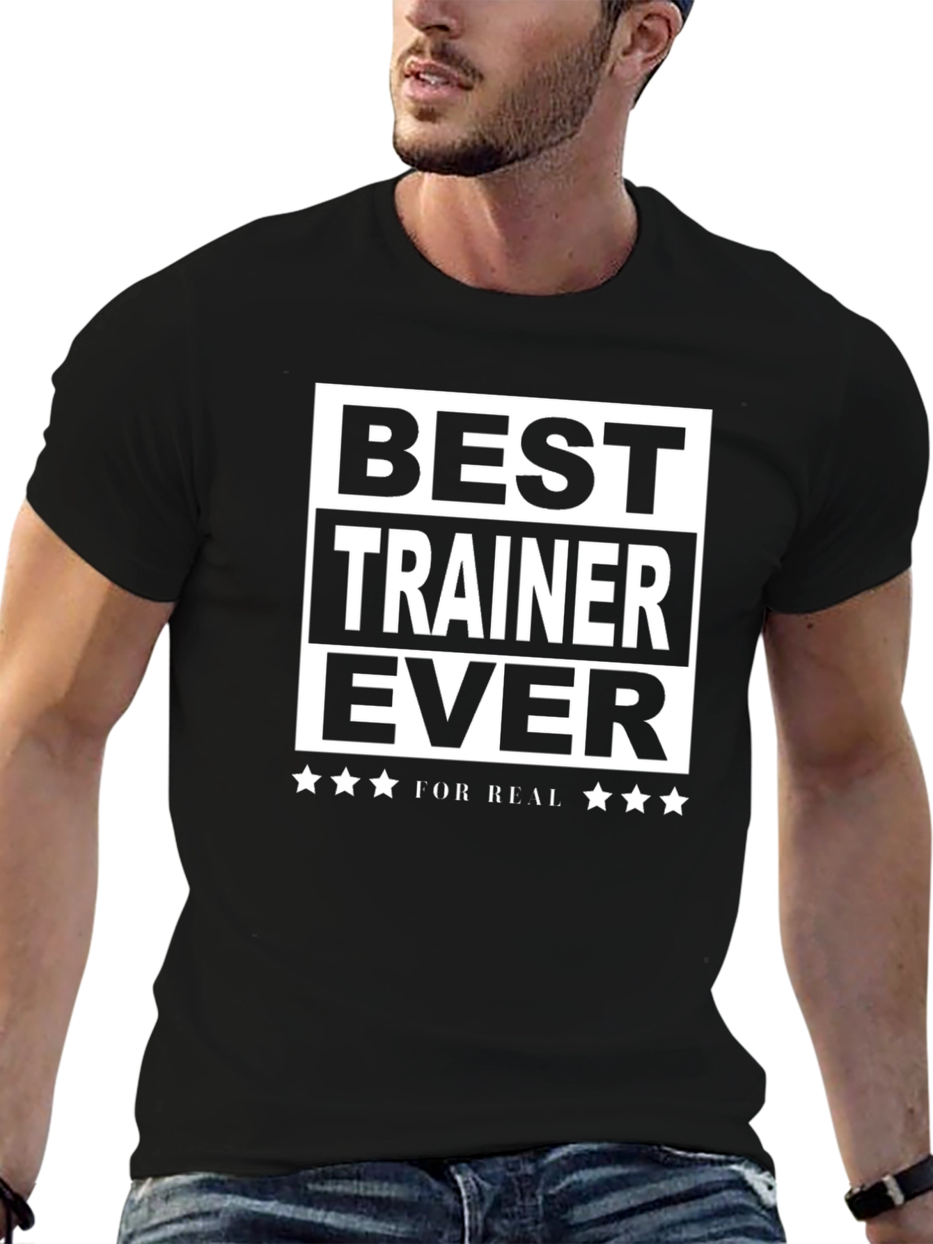 Best Trainer Ever T-Shirt - Black Cotton Tee