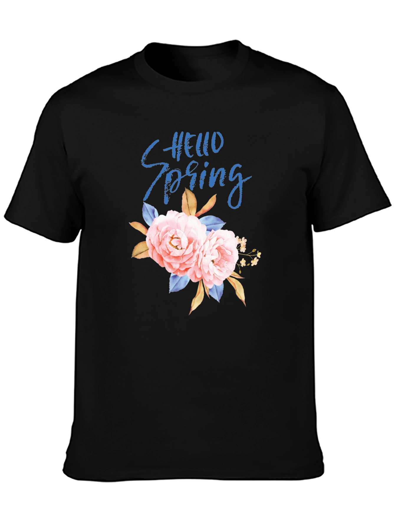 Hello Spring Floral Graphic Tee