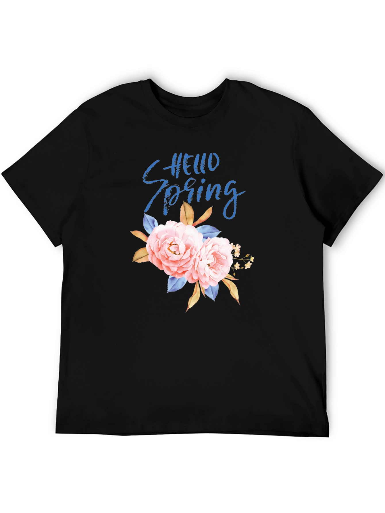 Hello Spring Floral Graphic Tee