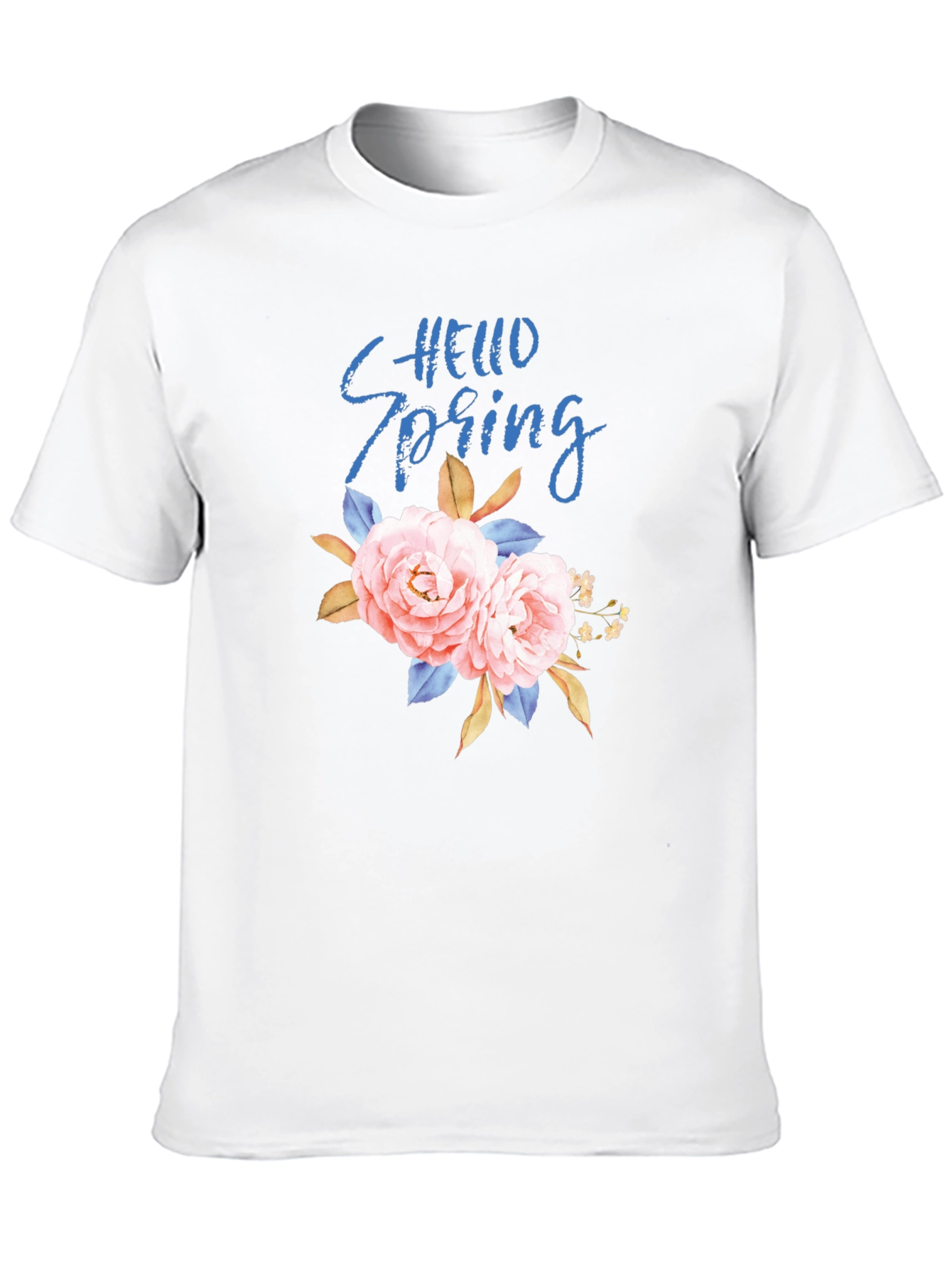 Hello Spring Floral Graphic Tee