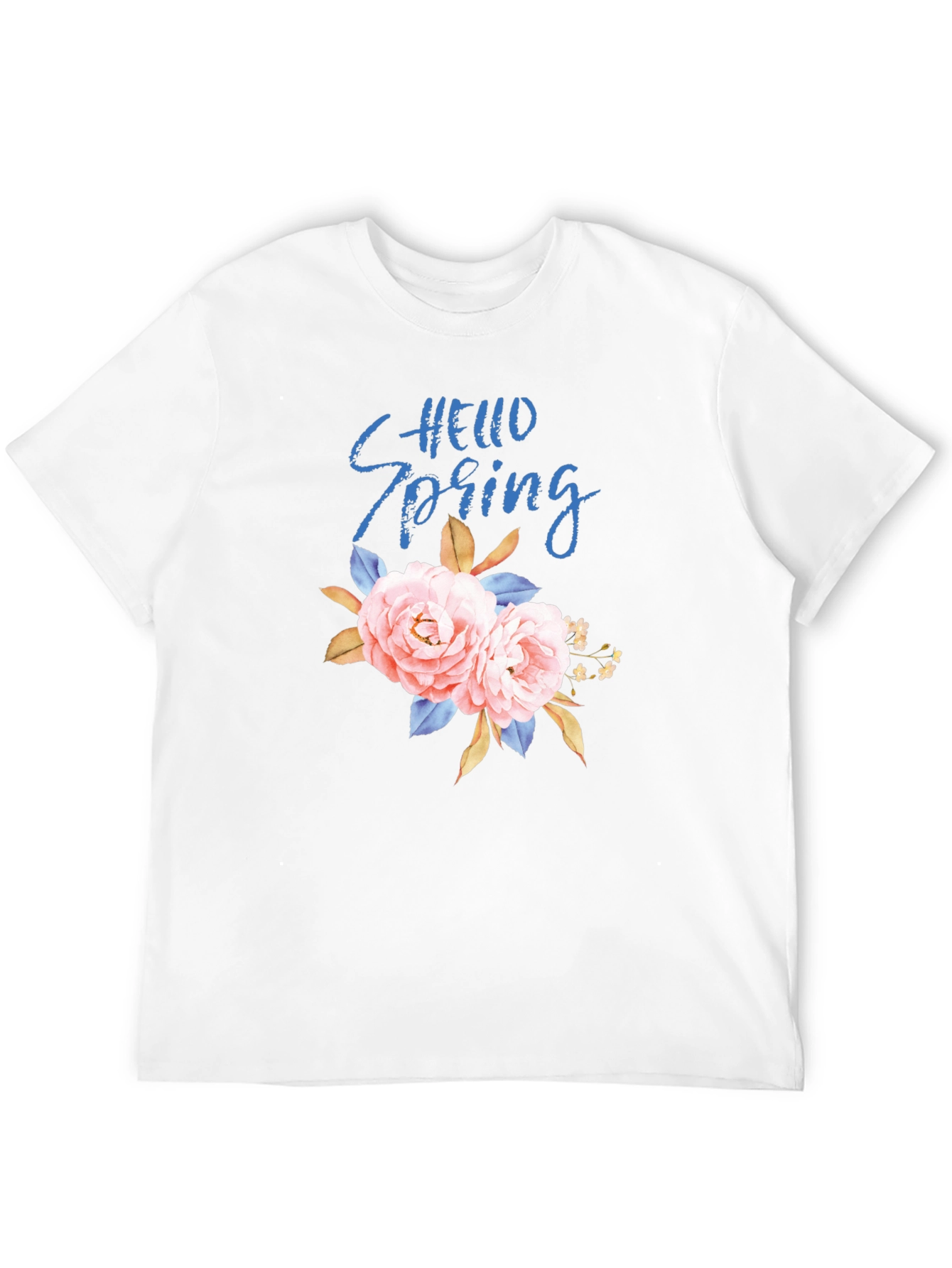 Hello Spring Floral Graphic Tee