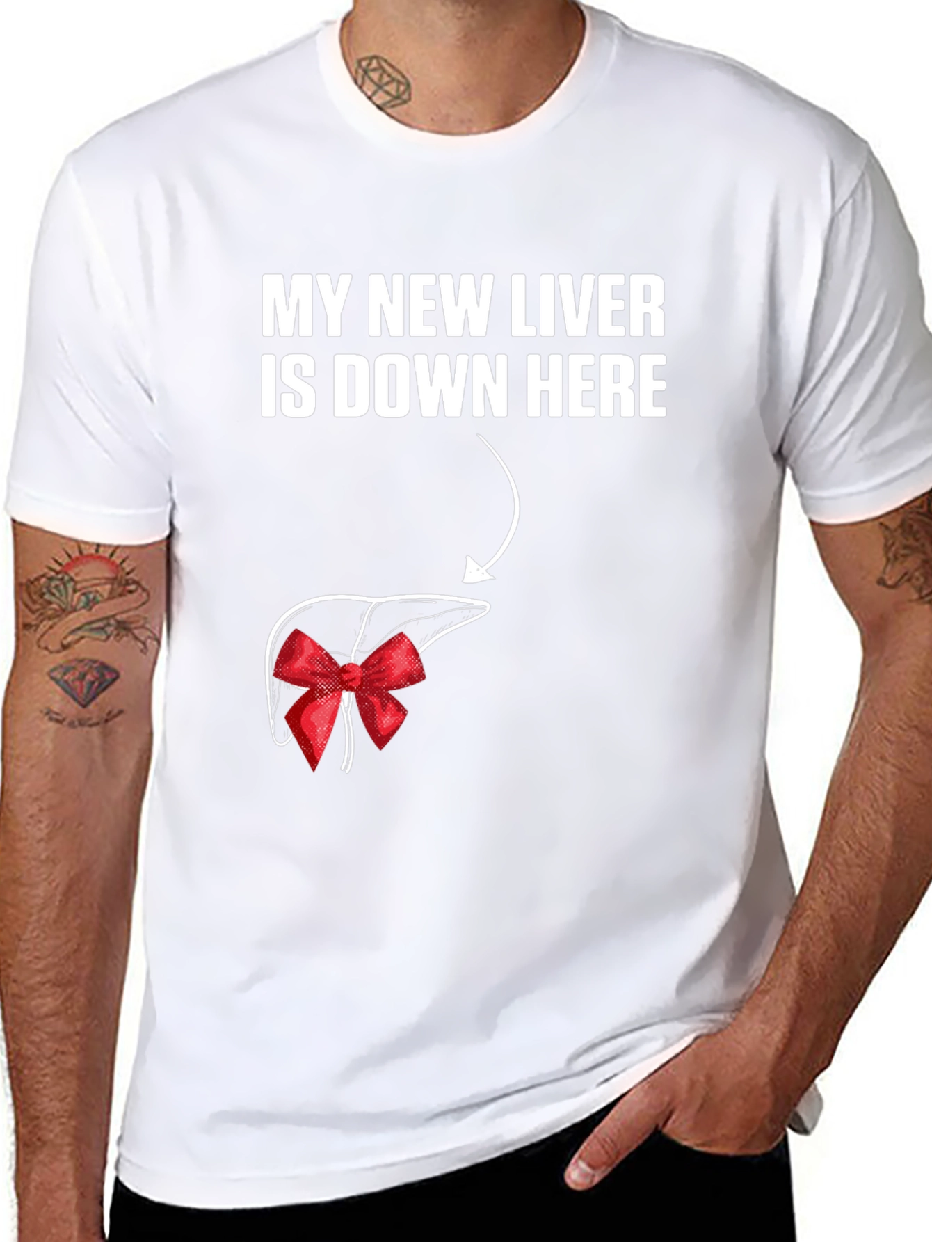 Funny Liver Transplant T-Shirt - My New Liver