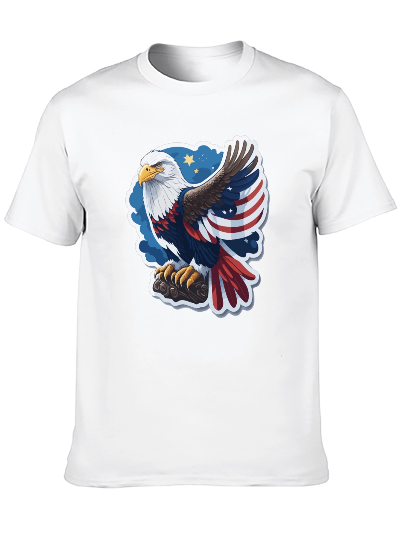 Patriotic Eagle Graphic Tee - USA Pride!