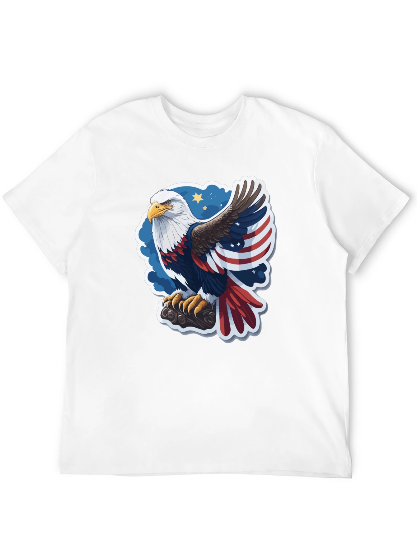 Patriotic Eagle Graphic Tee - USA Pride!