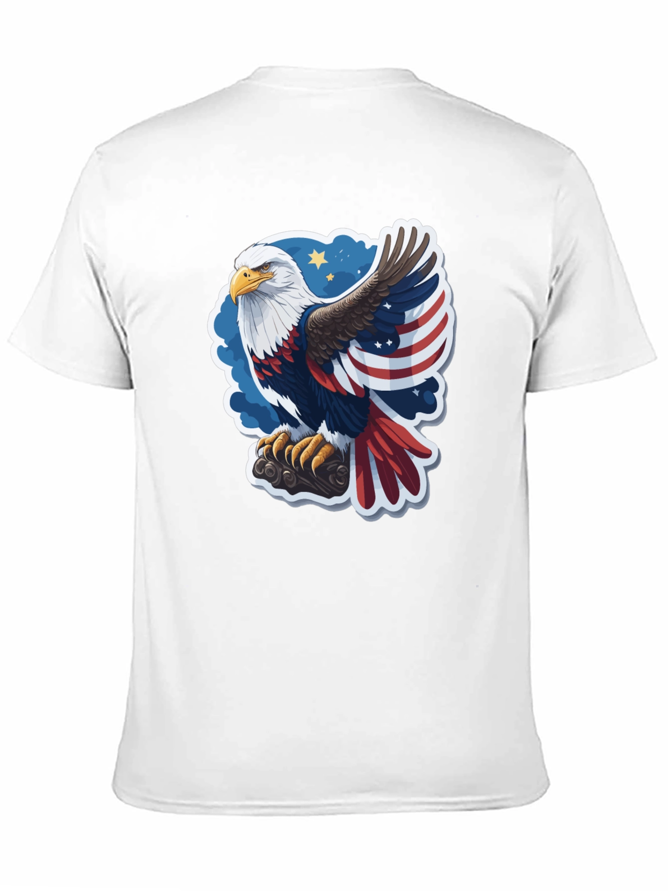 Patriotic Eagle Graphic Tee - USA Pride!